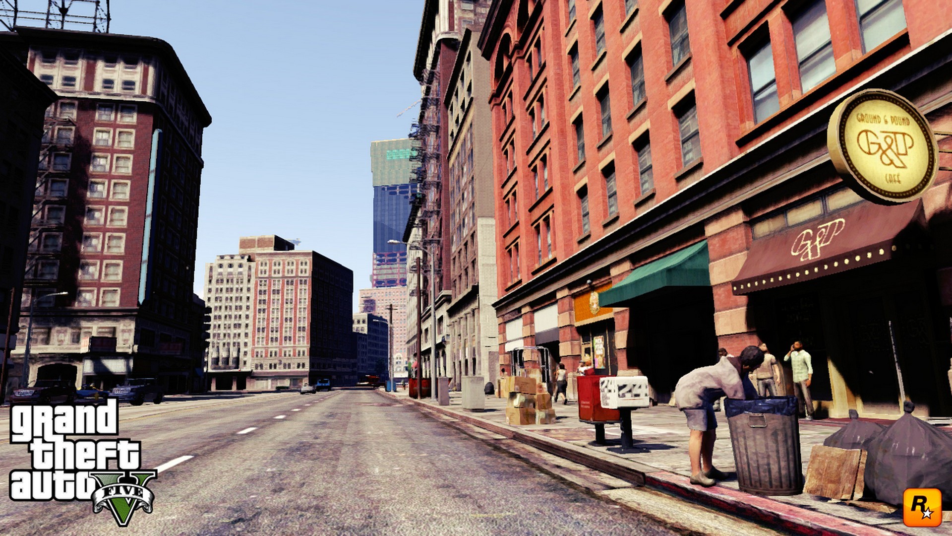 Grand Theft Auto V, Los Santos, Strada, Edifici, Città, Full HD 1080p, sfondo desktop