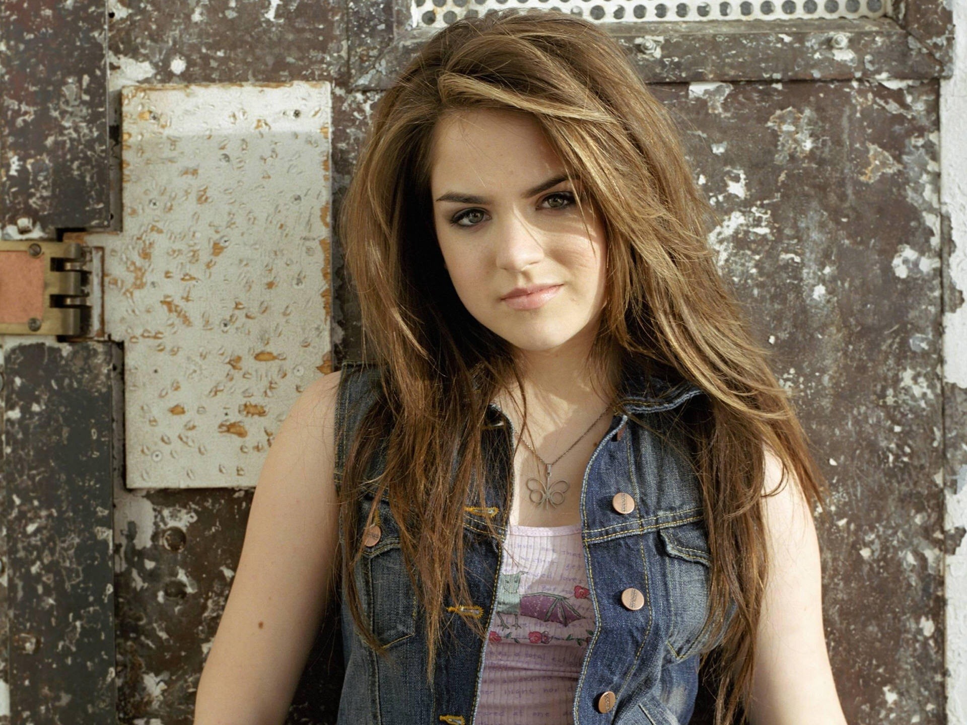 JoJo, Joanna Levesque, Giacca di jeans, Ritratto, Full HD, sfondo per iPad e tablet
