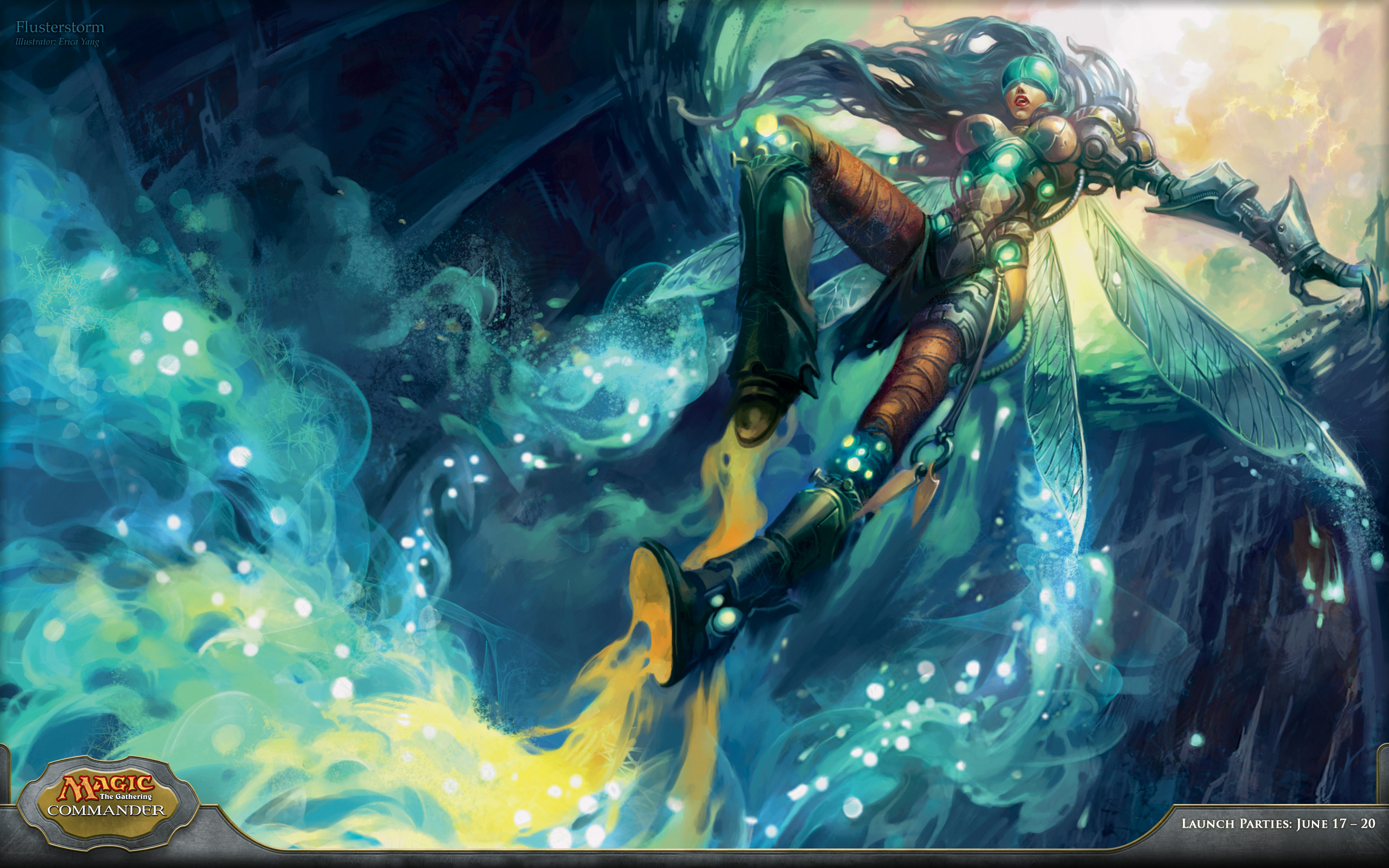 Magic: The Gathering, Elementale, Magia, Blu, 2K, wallpaper per computer