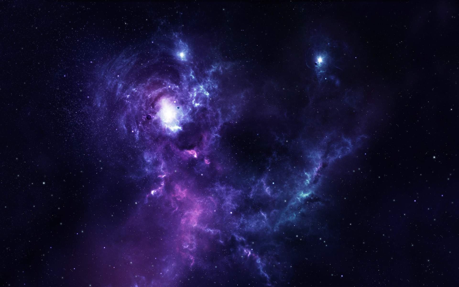 Nebulosa, Viola, Stelle, Spazio profondo, 1920x1200, immagine di sfondo