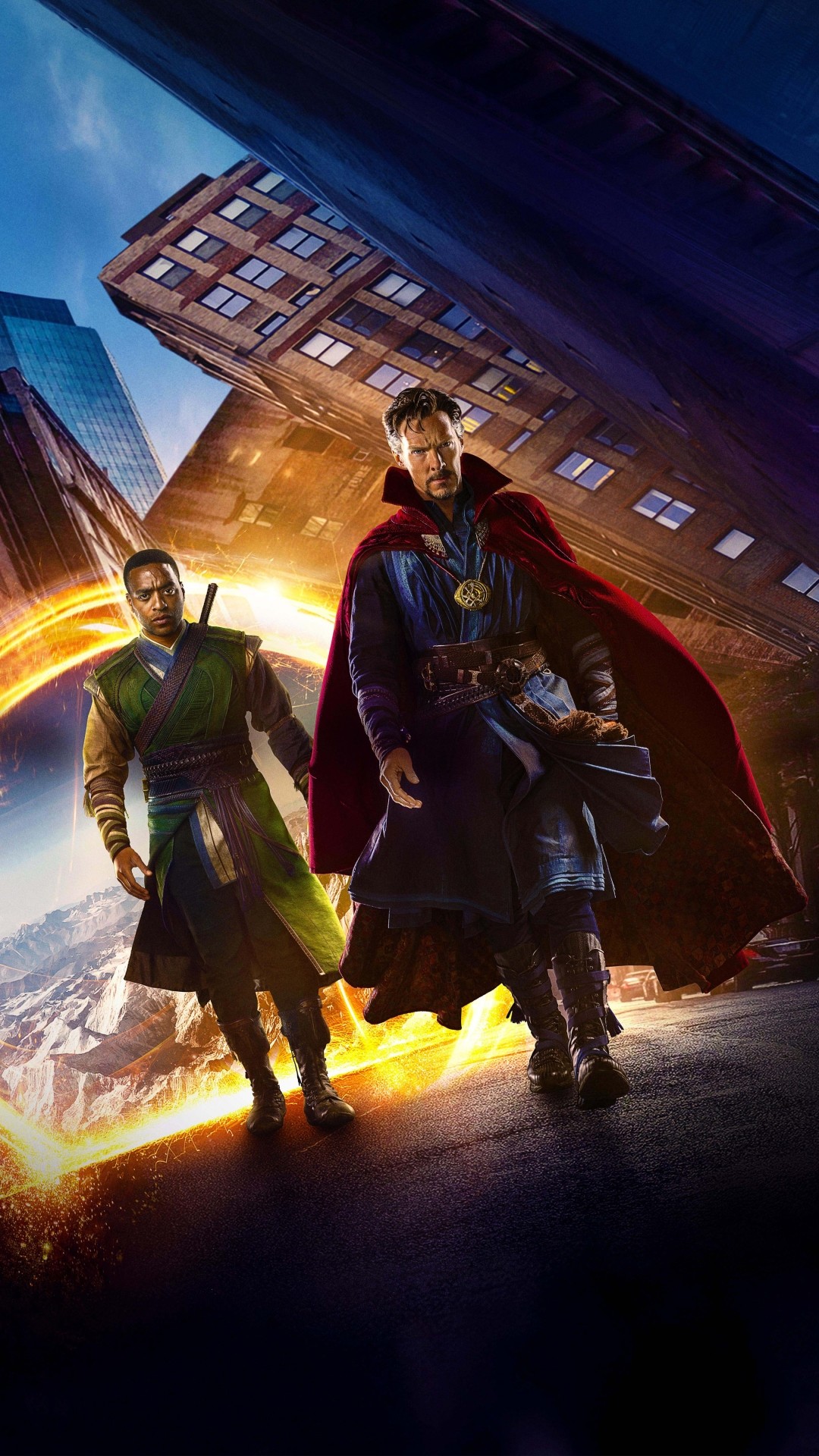 Doctor Strange, Mordo, Chiwetel Ejiofor, Città distorta, Full HD, schermata di blocco del cellulare