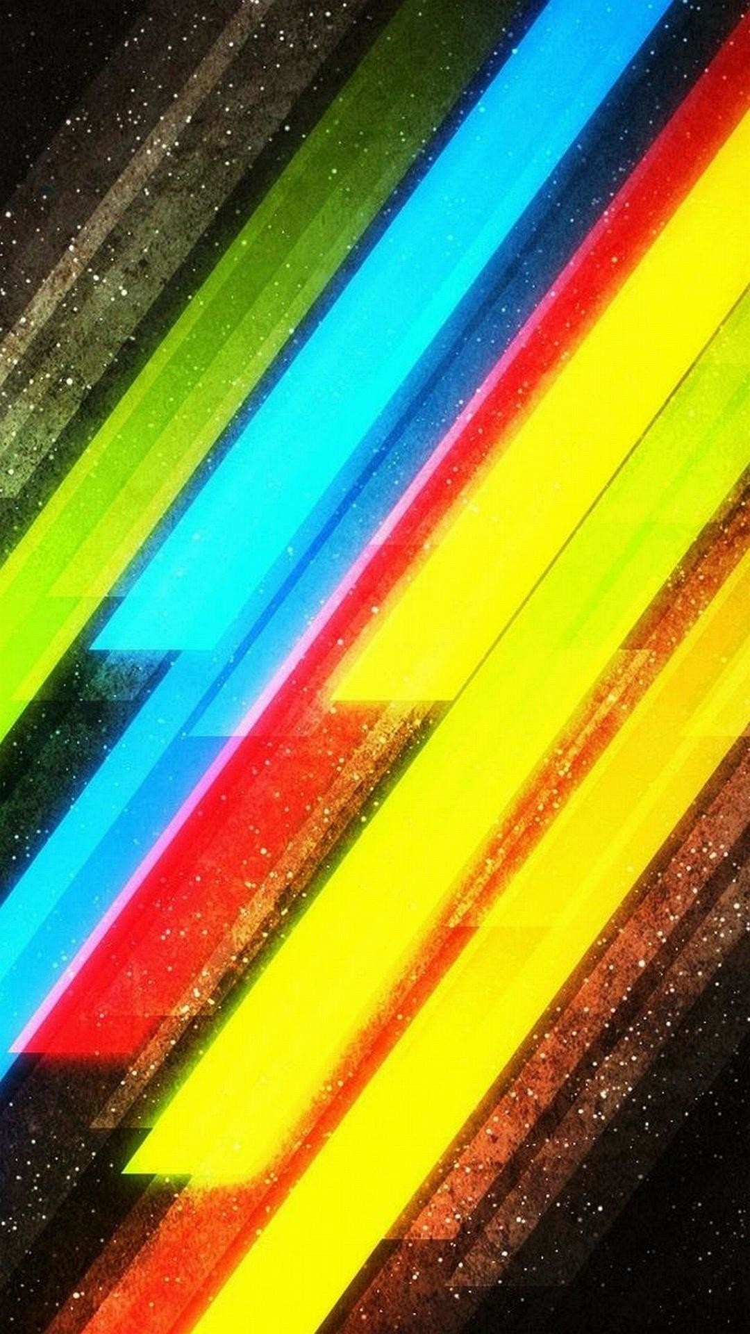 Strisce colorate, Arcobaleno, Diagonali, sfondo iPhone