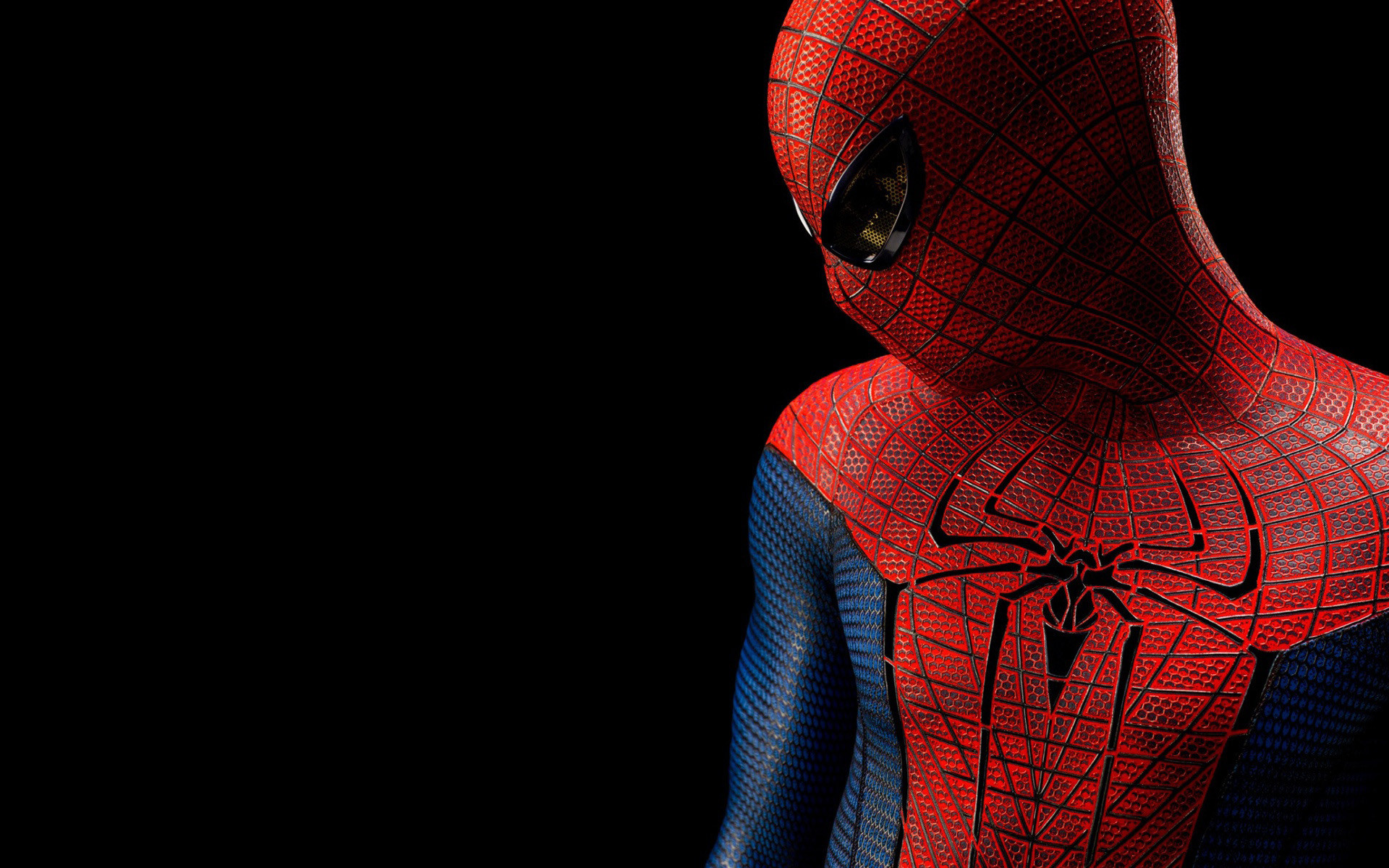 Spider-Man, The Amazing Spider-Man, Sfondo nero, 16:10 Full HD, wallpaper widescreen