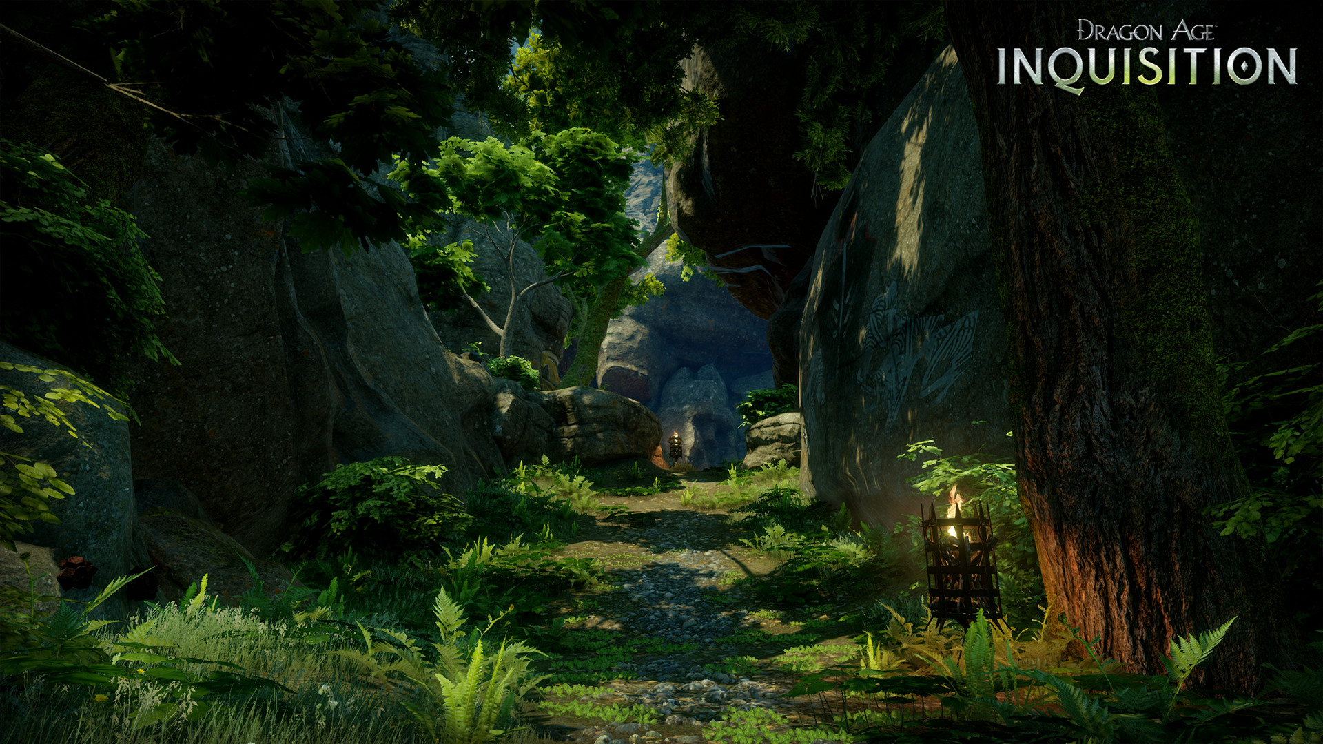 Dragon Age: Inquisition, Foresta, Sentiero, Rovine, 16:9 Full HD, wallpaper widescreen
