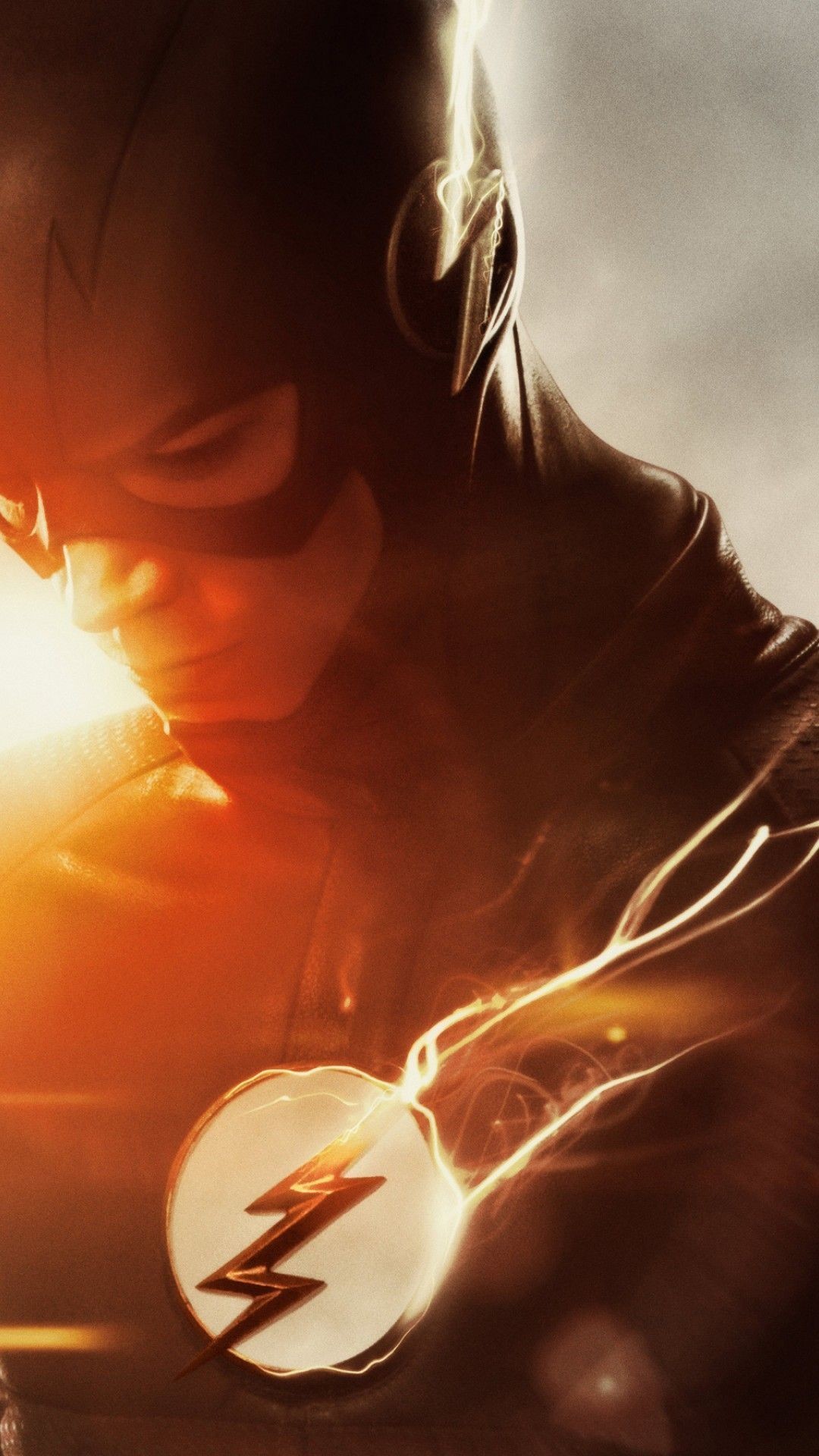 Flash, The Flash, Emblema, Poster, Full HD, schermata di blocco del cellulare