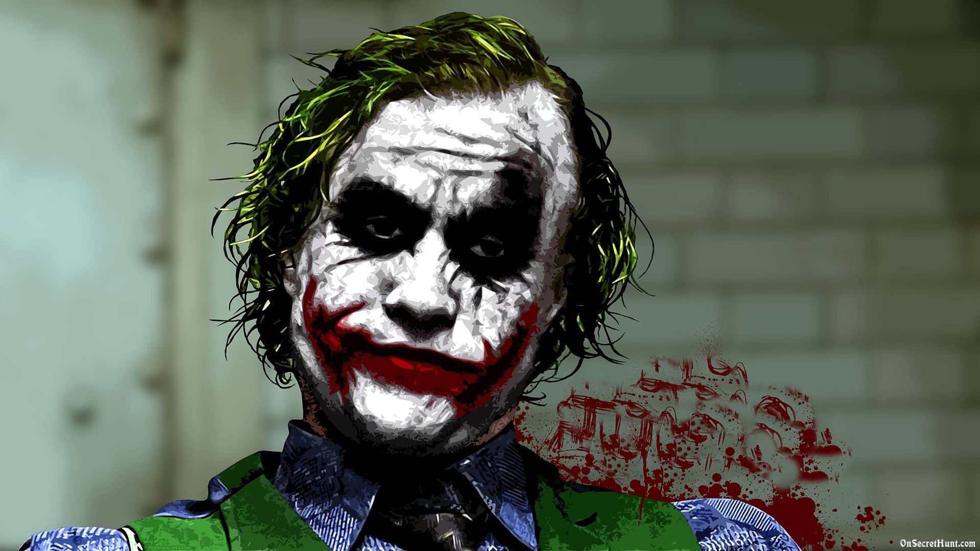 Joker, Heath Ledger, Il cavaliere oscuro, Full HD, sfondo per portatile