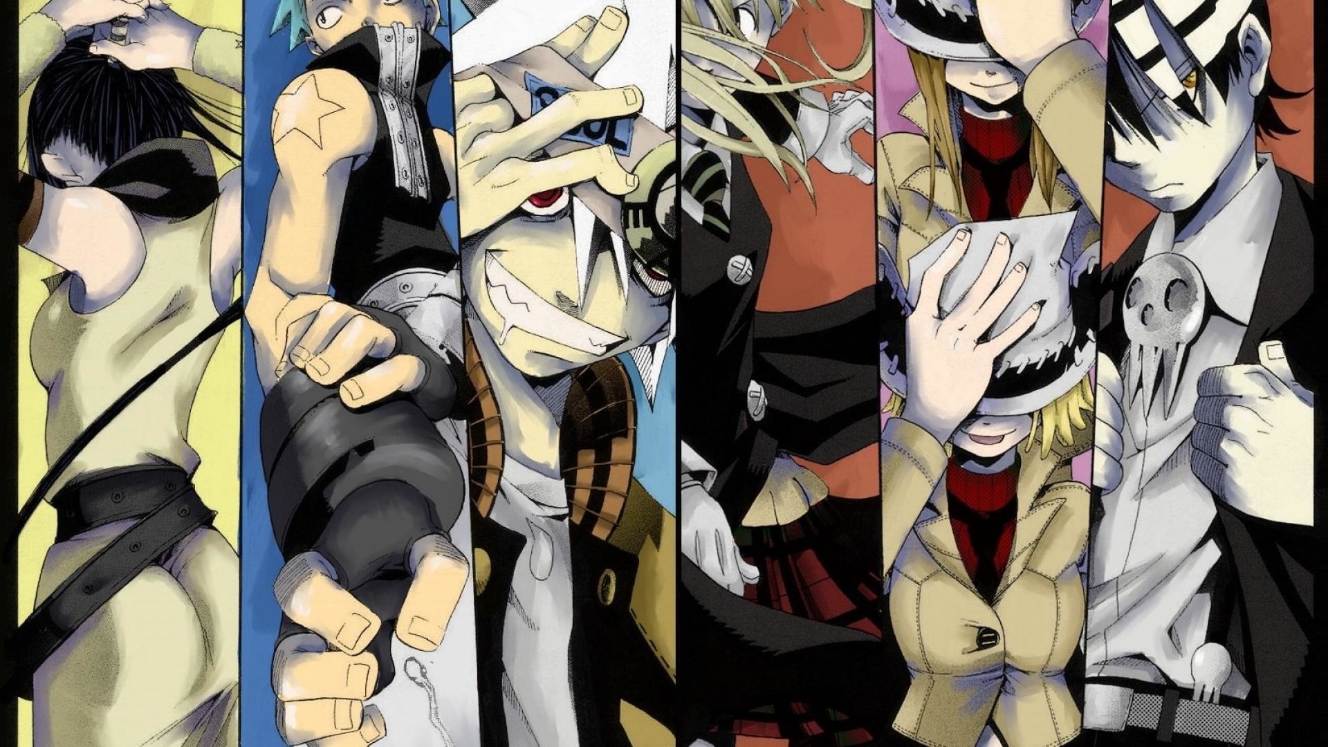Soul Eater, Personaggi, Anime, Collage, Full HD 1080p, sfondo desktop