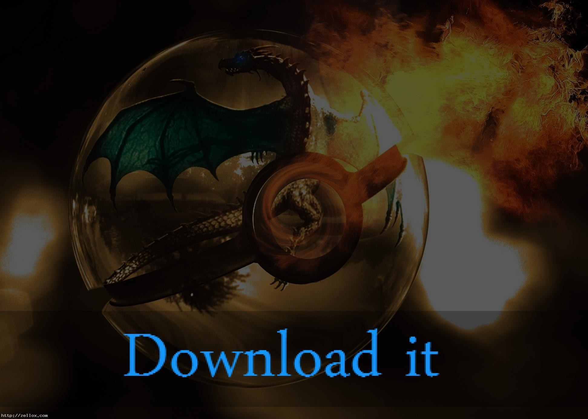 Poké Ball, Charizard, Pokémon, Fiamme, Download it, Full HD, sfondo per portatile