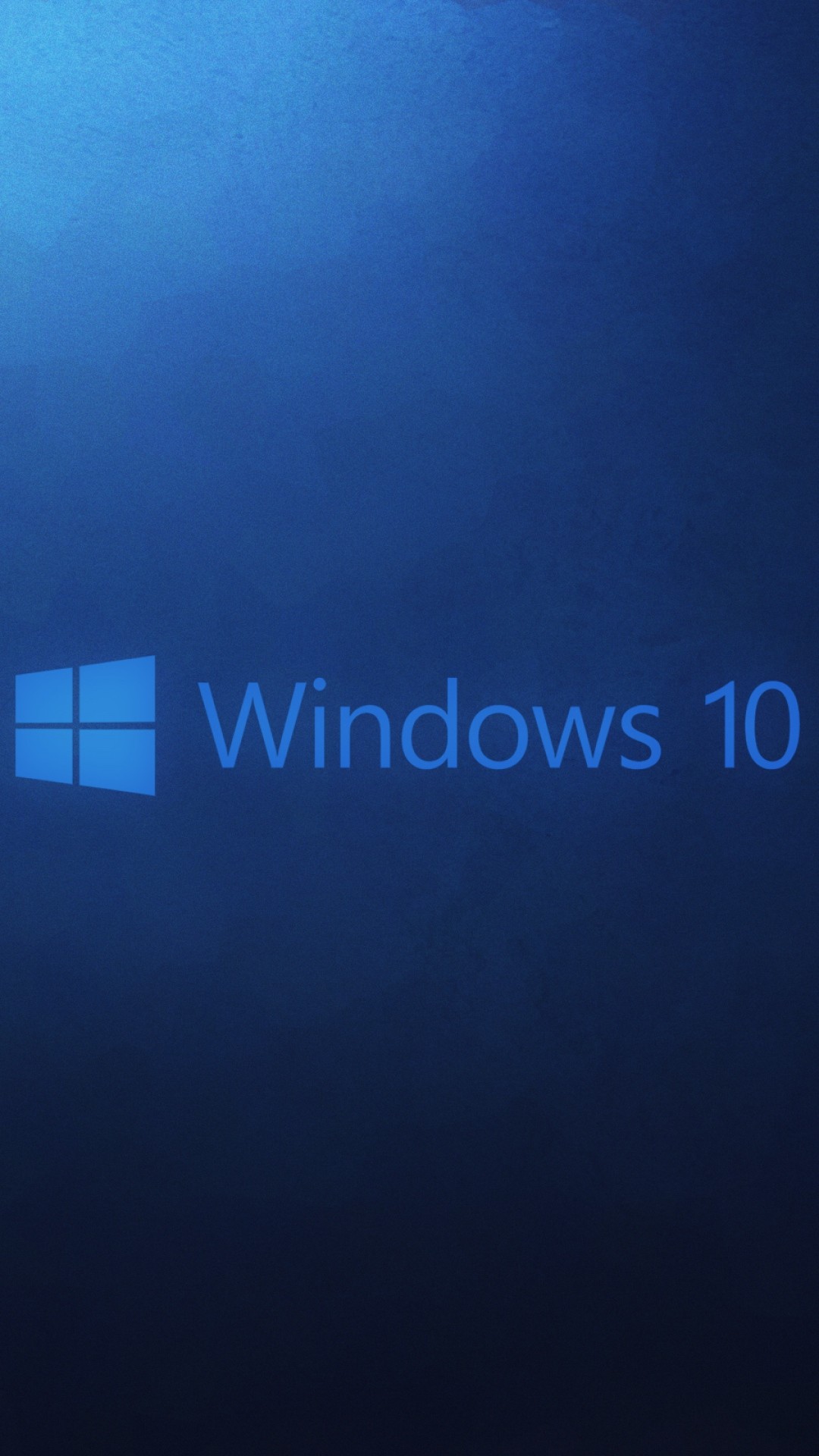 Windows 10, Logo Windows, Sfondo blu, Full HD, schermata di blocco del cellulare