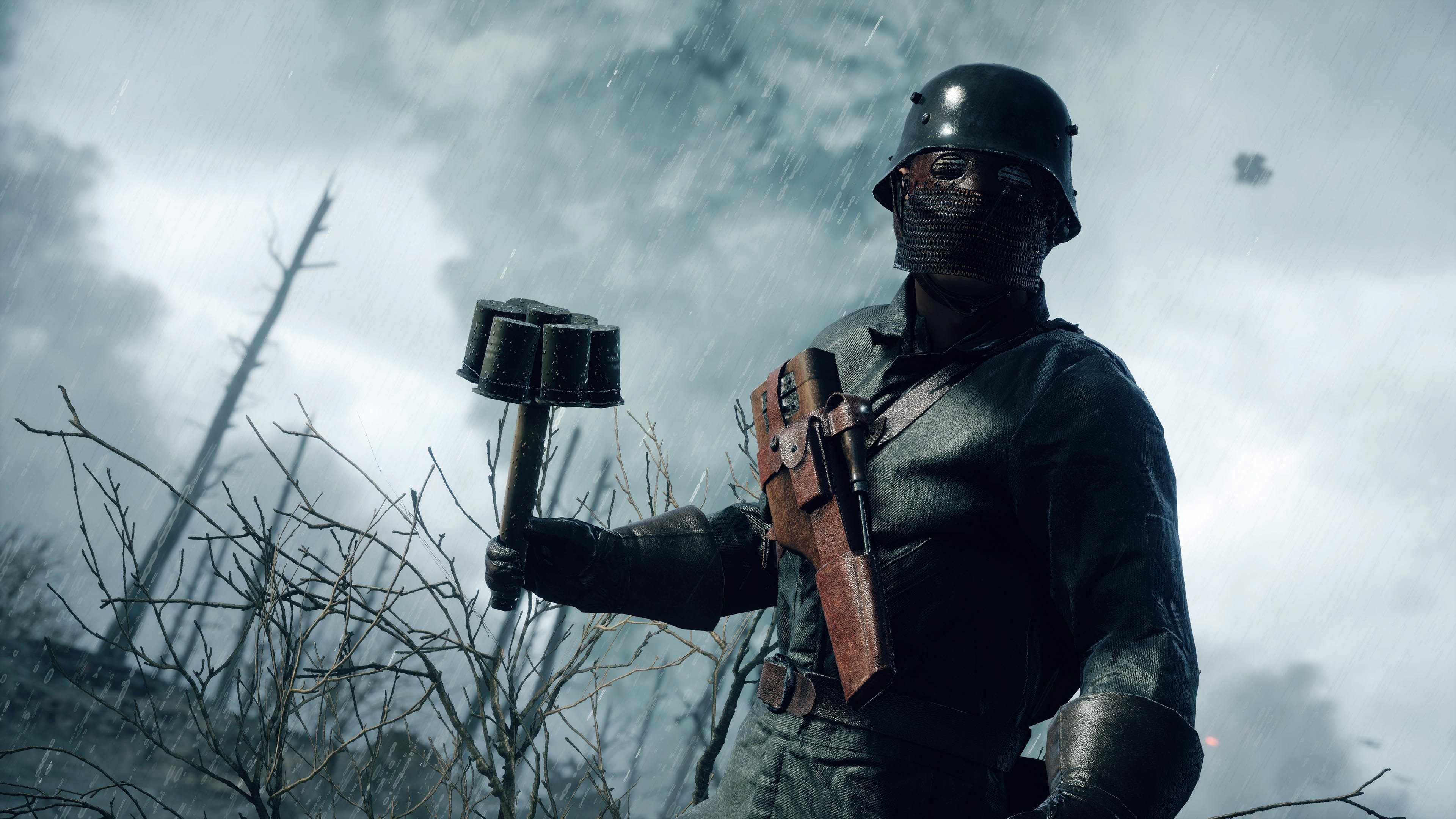 Battlefield 1, Soldato, Maschera antigas, Granata, Prima guerra mondiale, sfondo 3840x2160 per PC