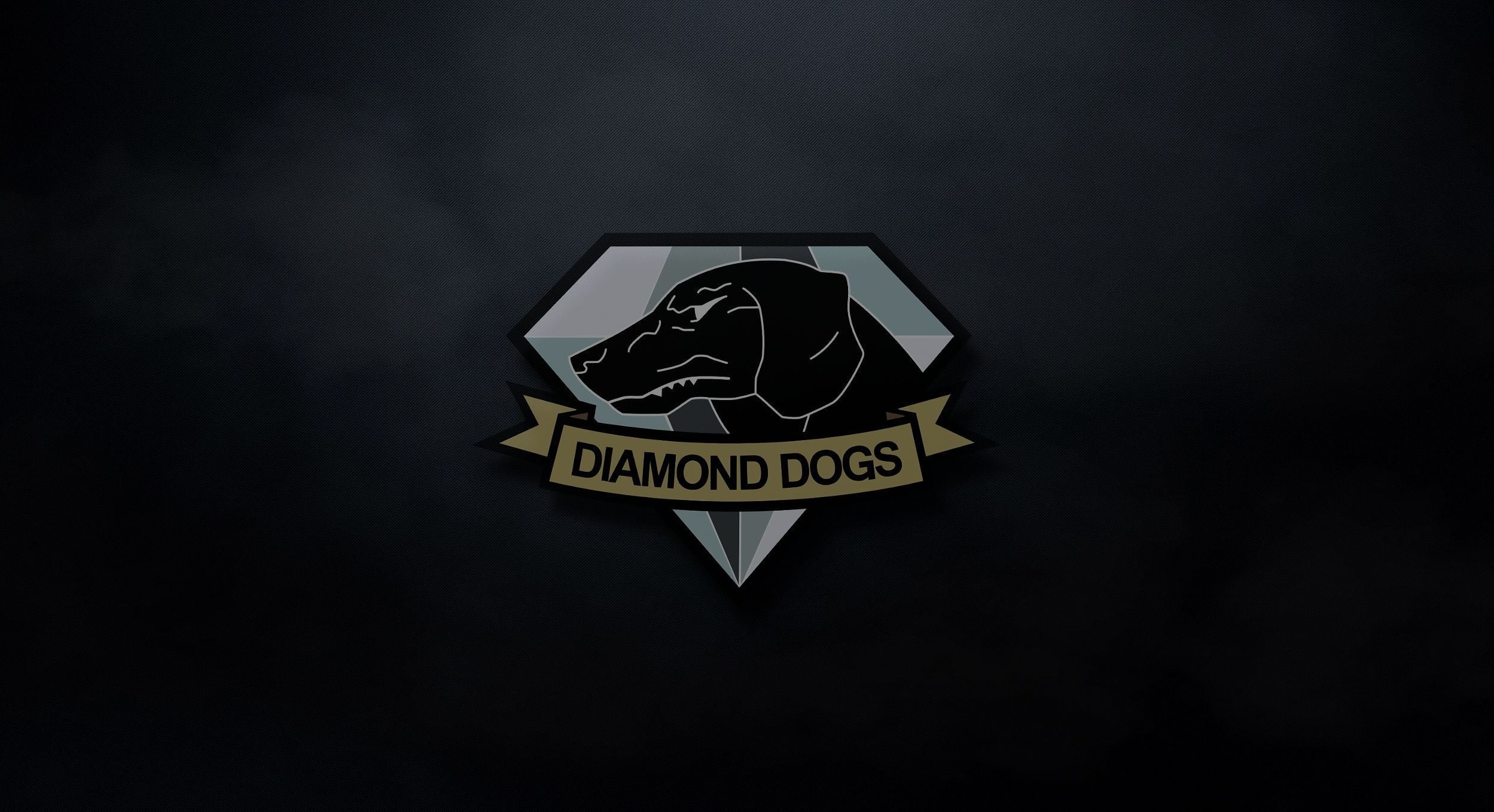 Diamond Dogs, Metal Gear Solid V, Logo, Sfondo scuro, Full HD, wallpaper per computer