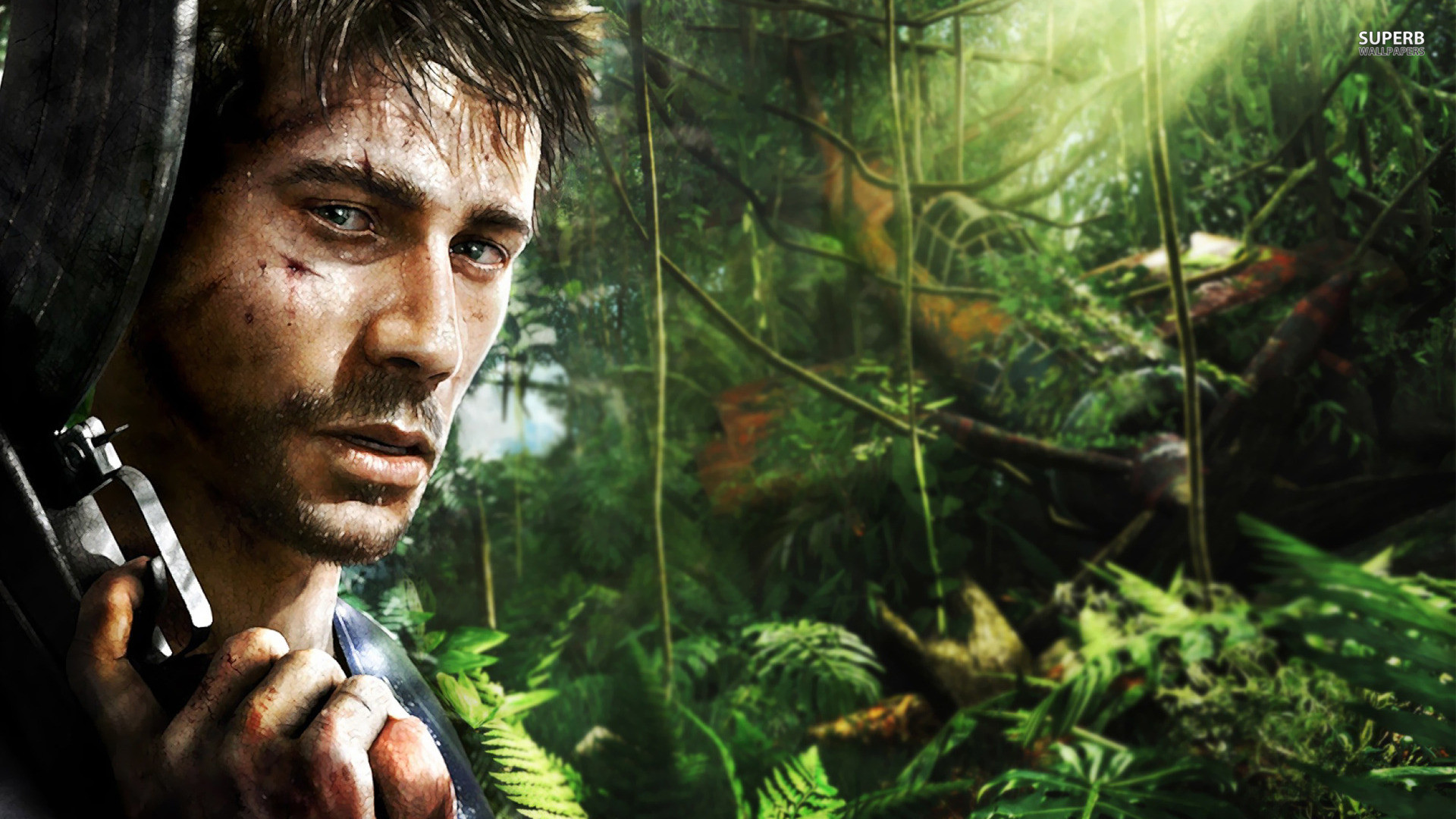 Jason Brody, Far Cry 3, Giungla, Pistola, Full HD, wallpaper per PC