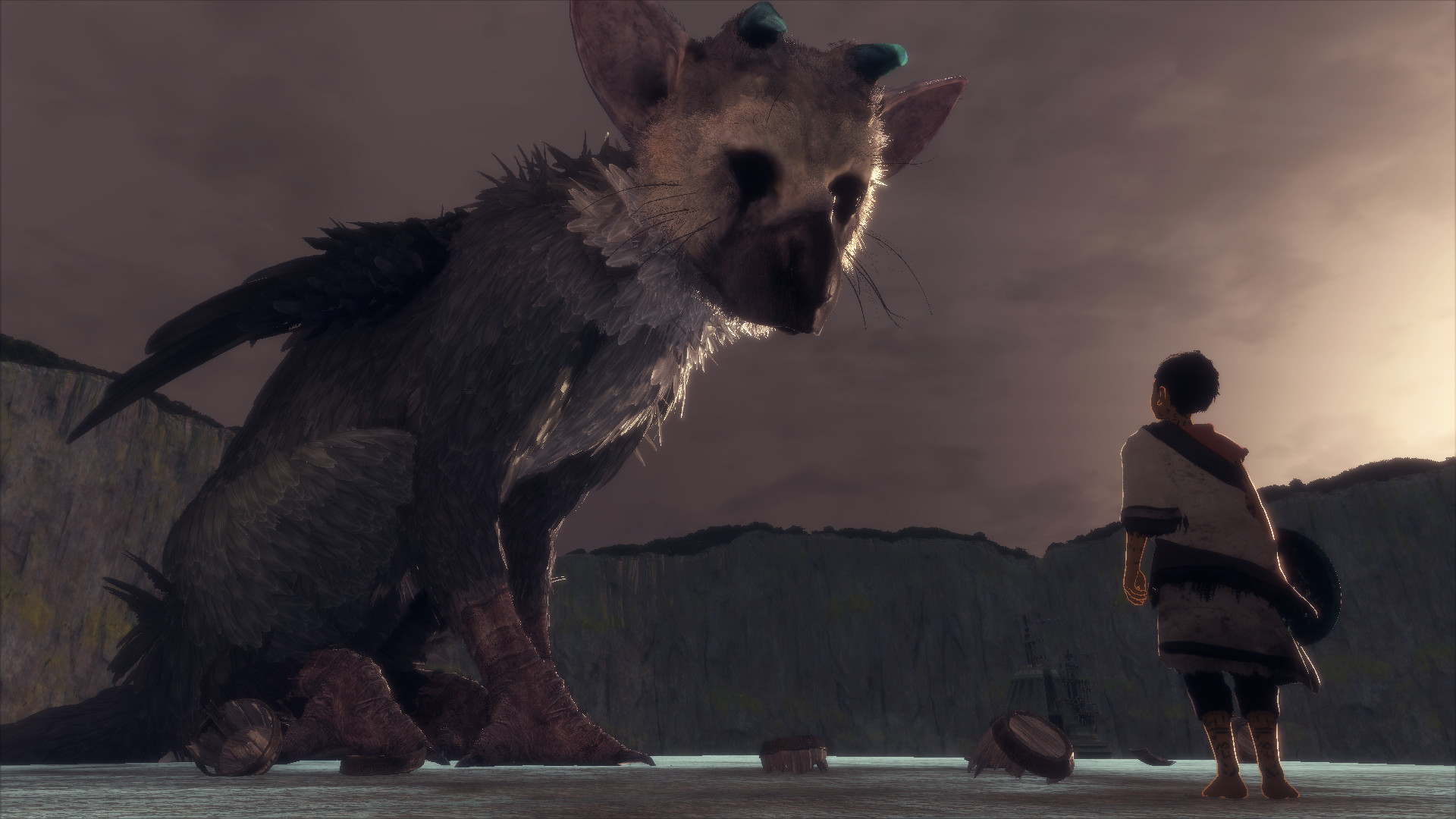 Trico, The Last Guardian, Ragazzo, Crepuscolo, 1920x1080, immagine di sfondo