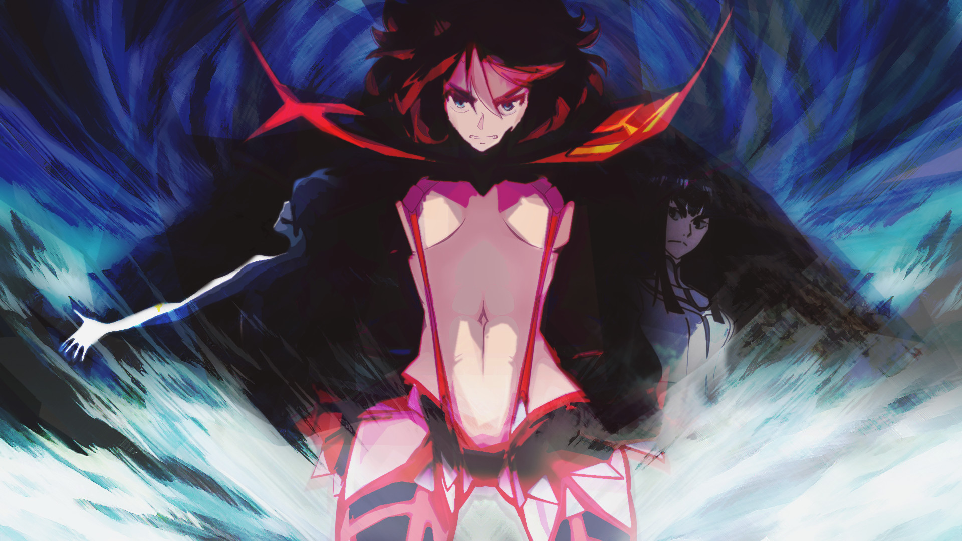 Ryuko Matoi, Senketsu, Kill la Kill, Blu, 1920x1080, sfondo per PC