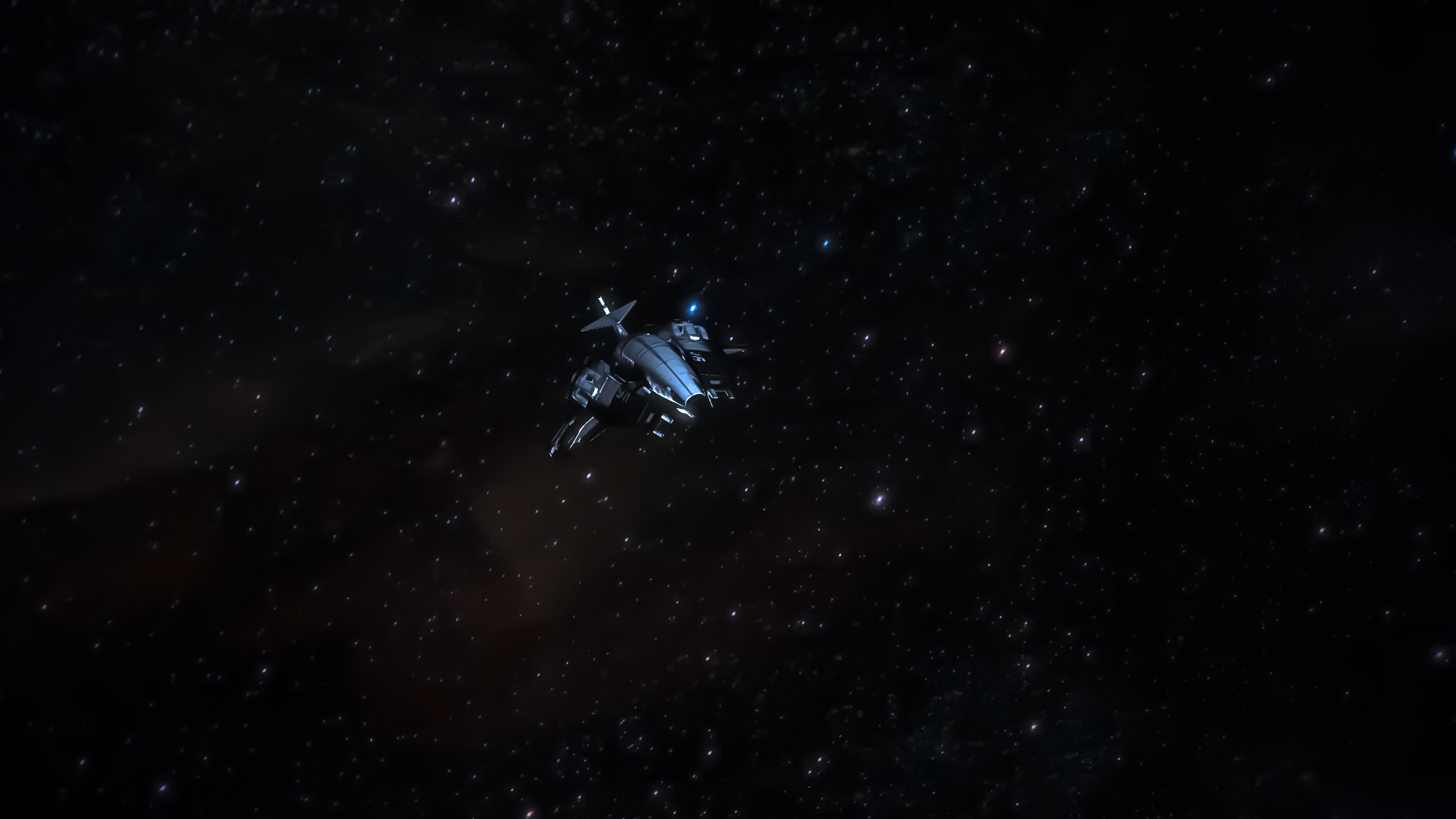Astronave, Spazio, Stelle, Fantascienza, 2K, sfondo desktop