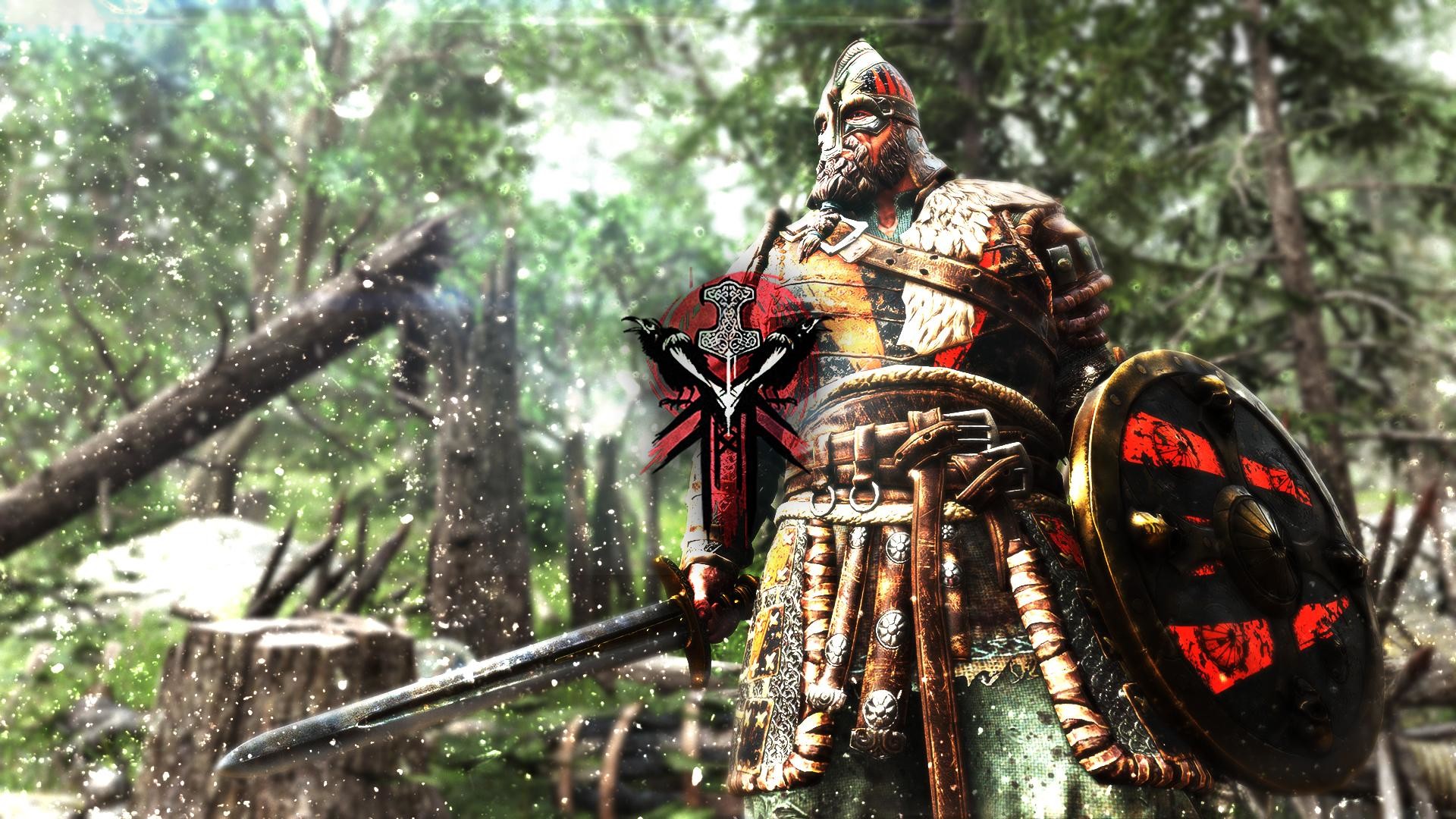 Raider, For Honor, Guerriero vichingo, Foresta, 1920x1080, sfondo per PC