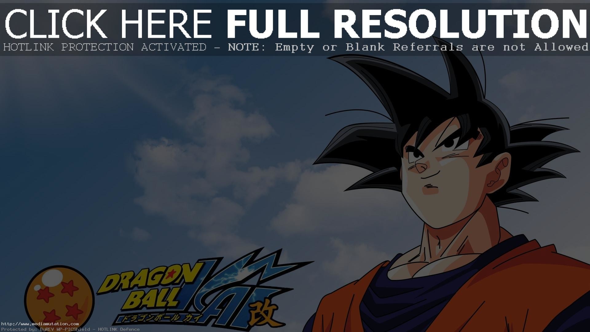 Goku, Dragon Ball Kai, Logo, 16:9 Full HD, sfondo widescreen