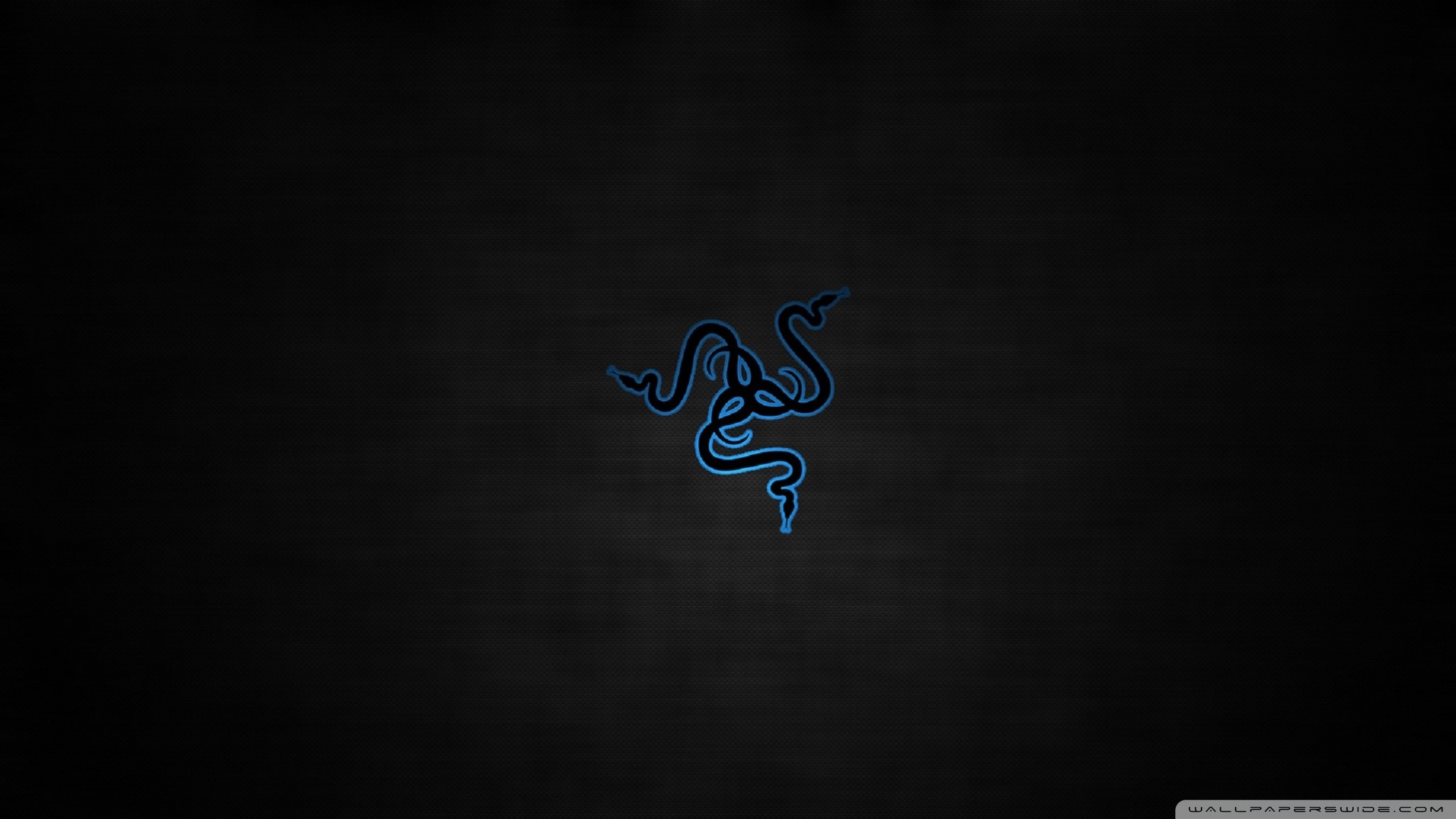 Razer, Logo Razer, Blu, Texture scura, Full HD, sfondo Windows 11