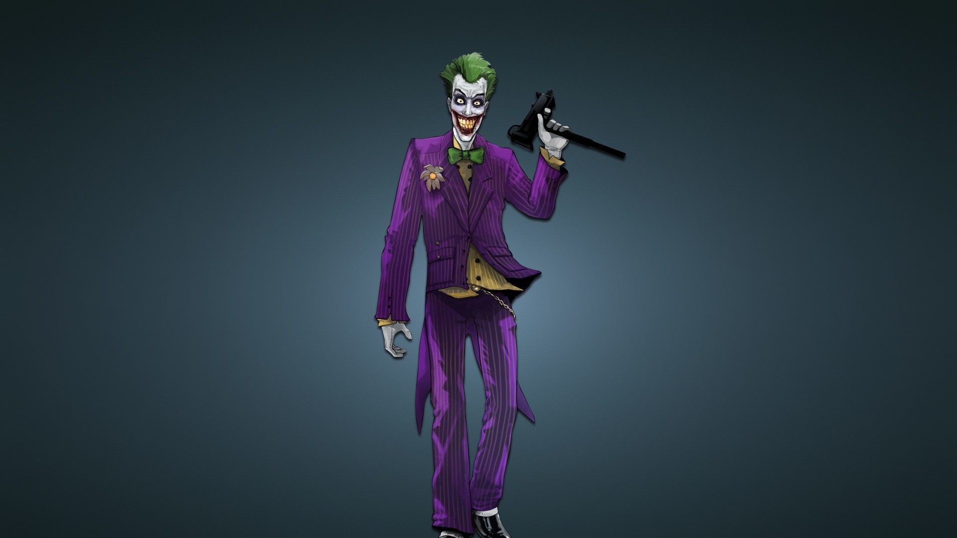 Joker, Abito viola, Mitra, Arte digitale, Sfondo grigio, Full HD, wallpaper per PC