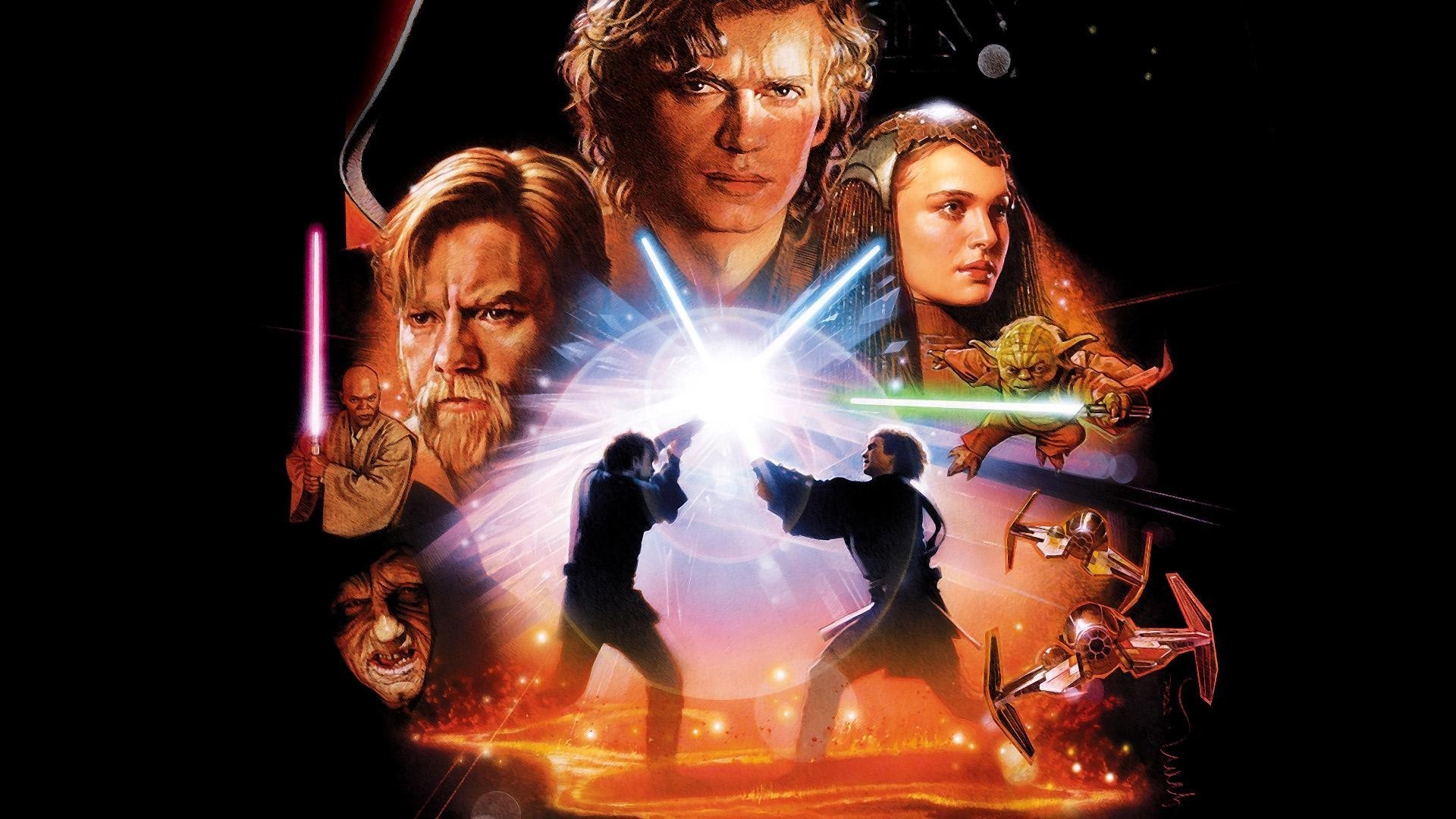 La vendetta dei Sith, Anakin Skywalker, Obi-Wan Kenobi, Padmé Amidala, Duello su Mustafar, Poster, immagine di sfondo