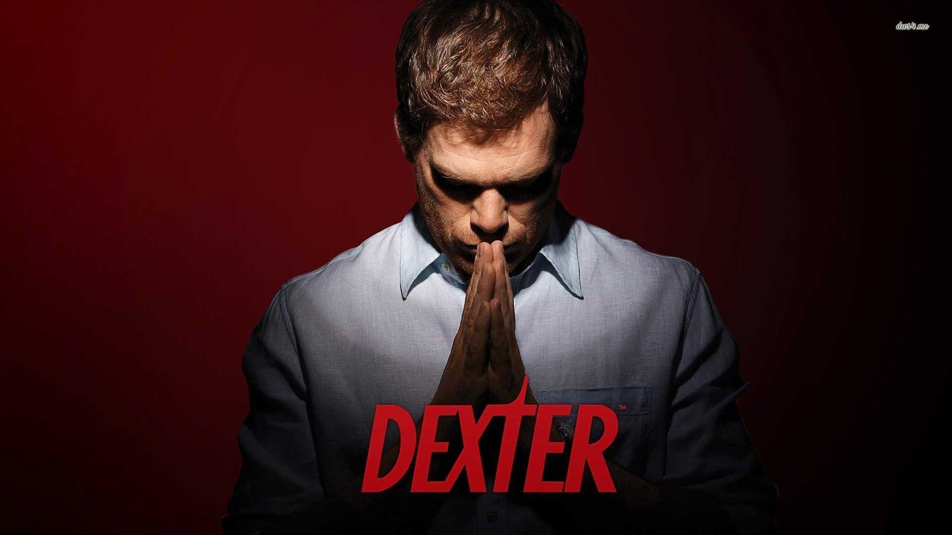 Dexter Morgan, Michael C. Hall, Dexter, Logo, Rosso scuro, 1920x1080, sfondo per PC
