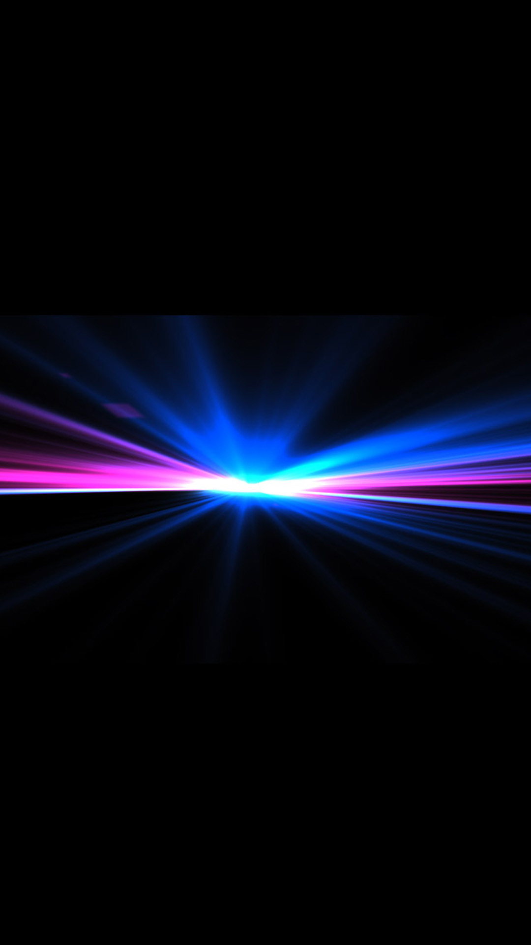 Bagliore, Luce blu, Sfondo nero, 1080x1920, schermata di blocco iPhone