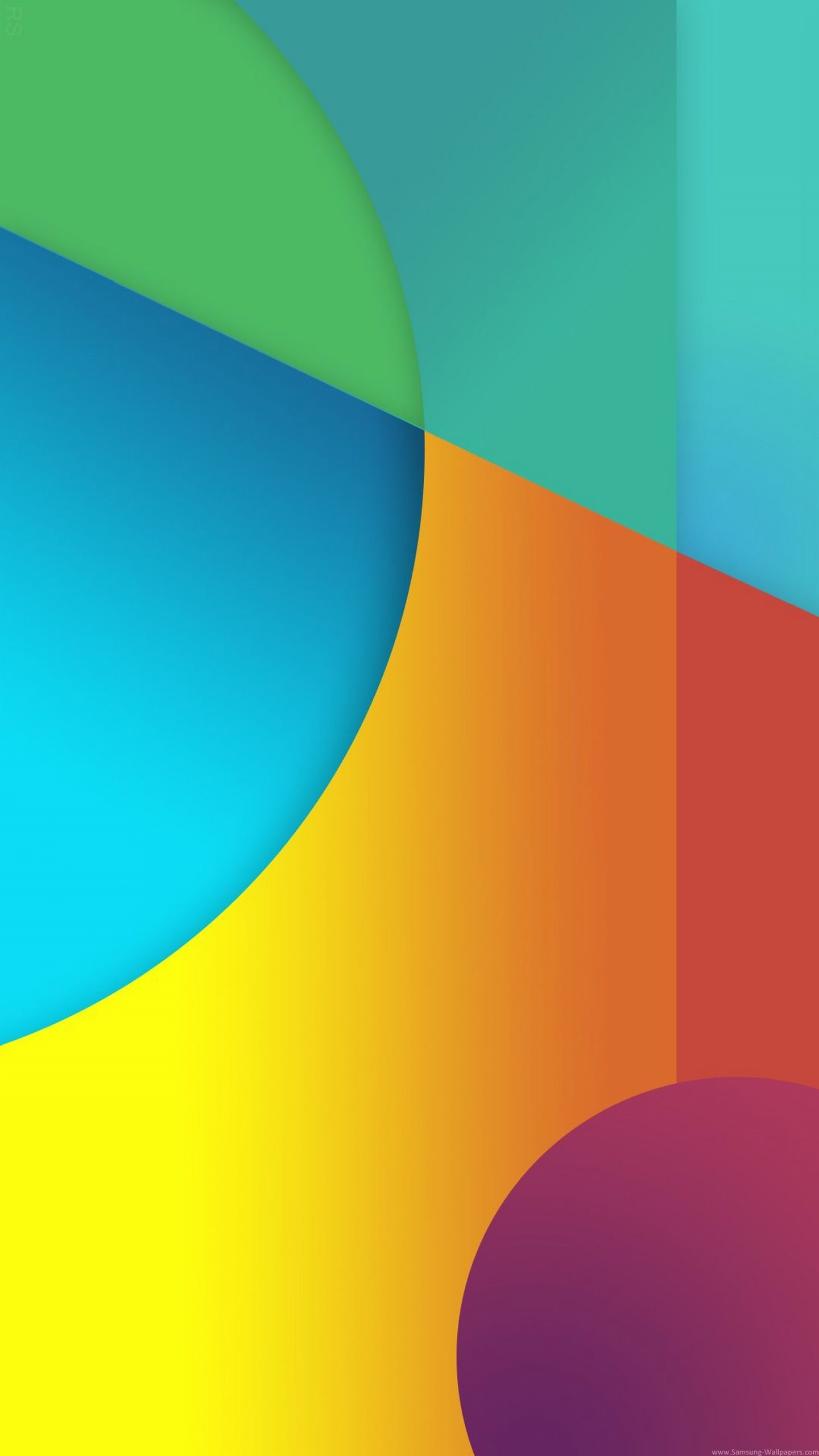 Material Design, Geometrico, Colori vivaci, QHD+, schermata di blocco LG G4