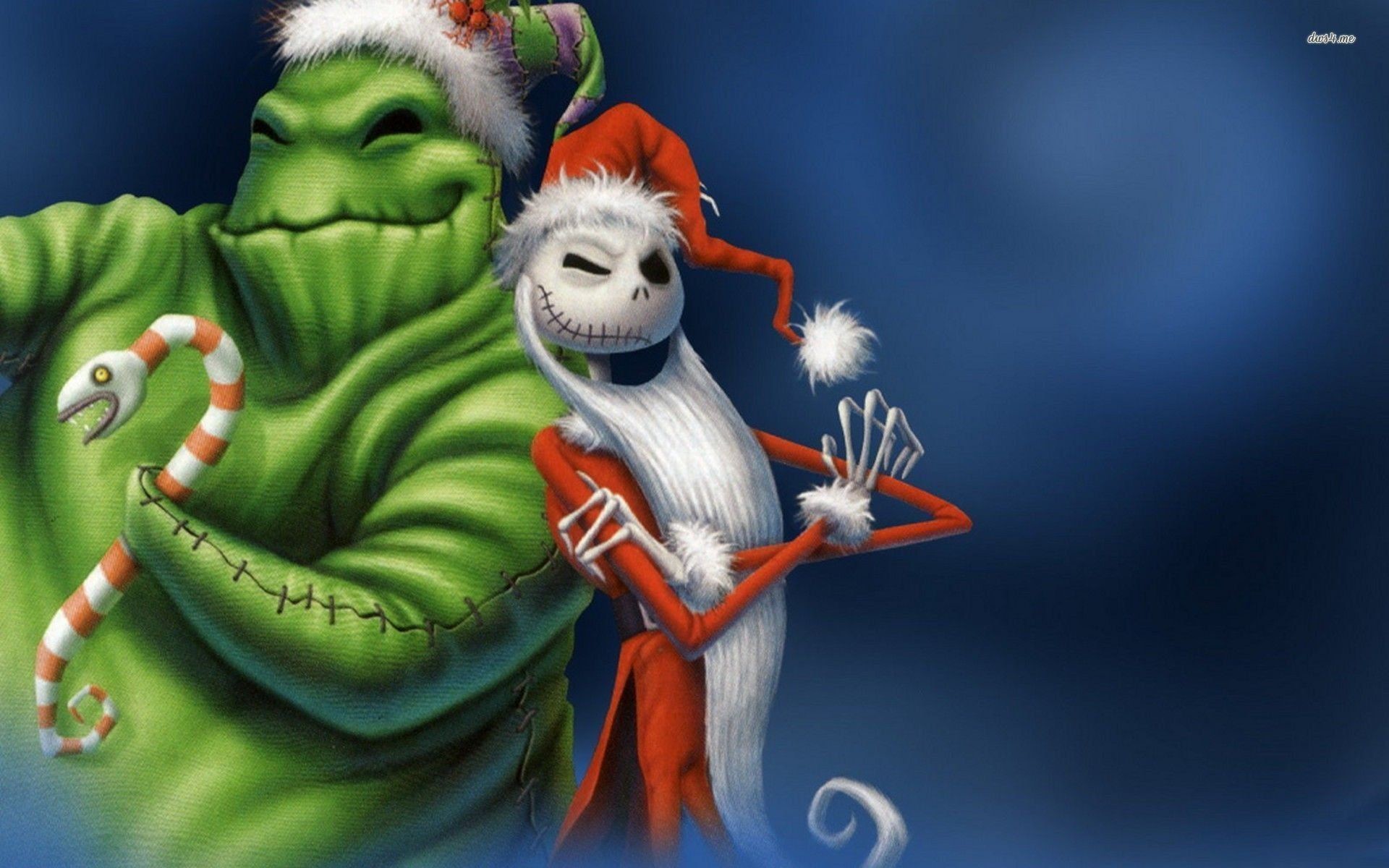 Jack Skeletron, Oogie Boogie, Babbo Natale, Nightmare Before Christmas, sfondo MacBook Air