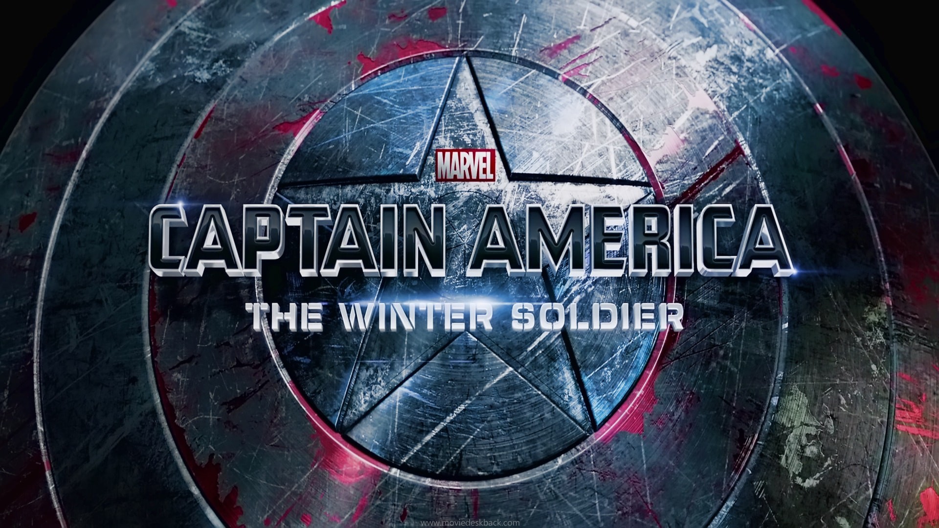 Captain America: The Winter Soldier, Scudo di Capitan America, Logo, sfondo desktop Full HD