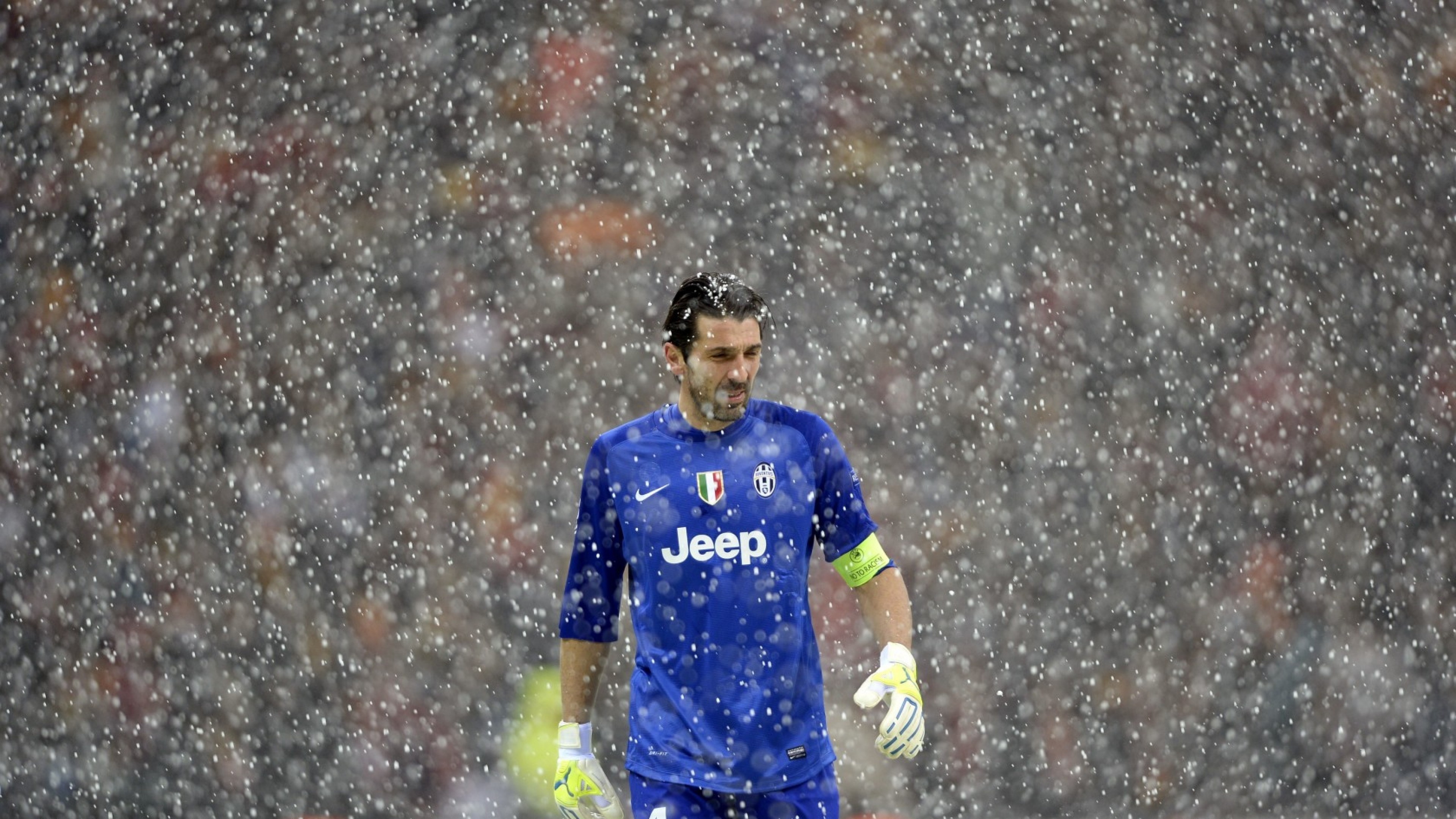 Juventus, Gianluigi Buffon, Portiere, Neve, 4K, sfondo per portatile