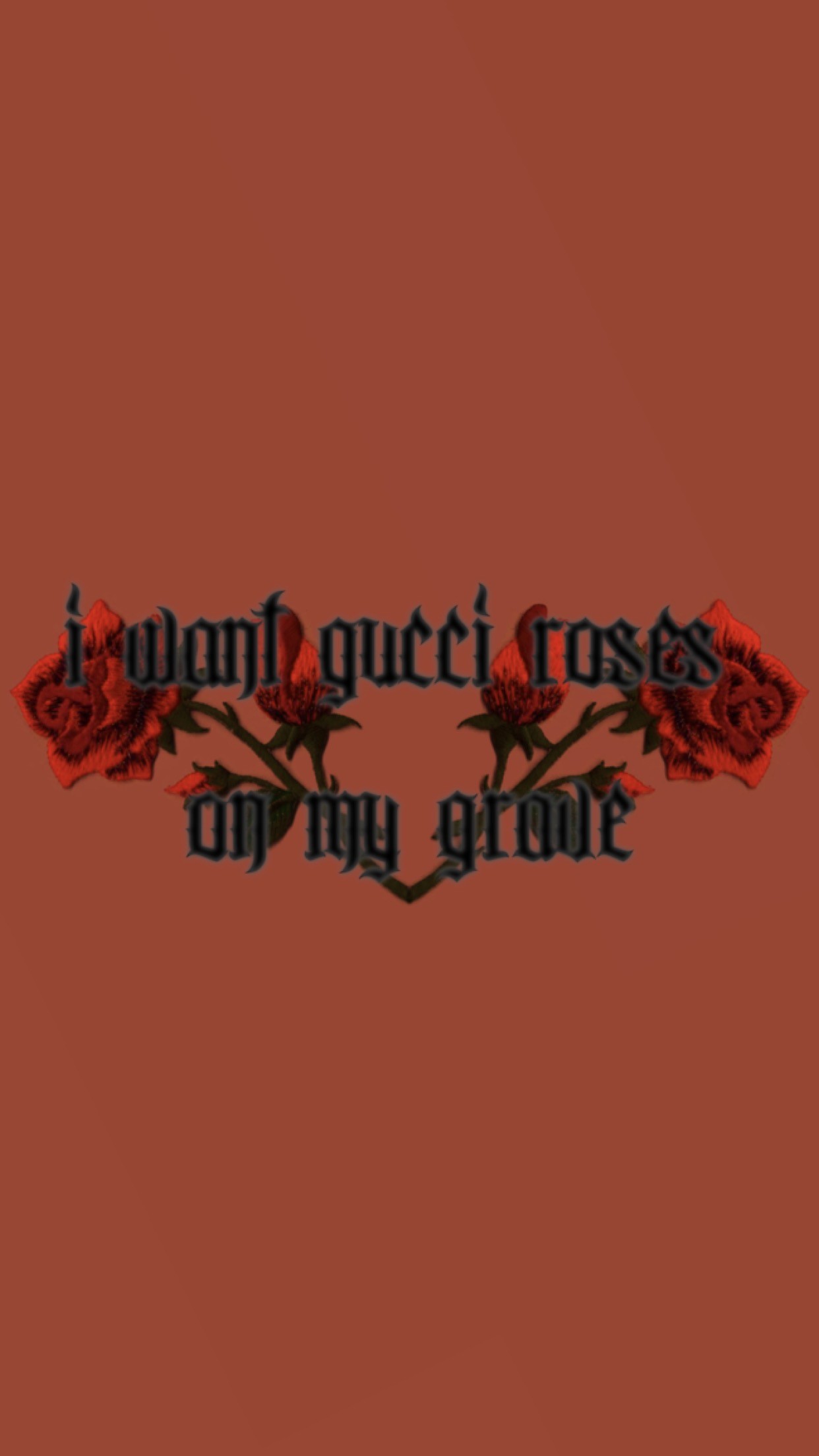 Gucci, Rose, Scritta gotica, 1242x2208, schermata di blocco iPhone