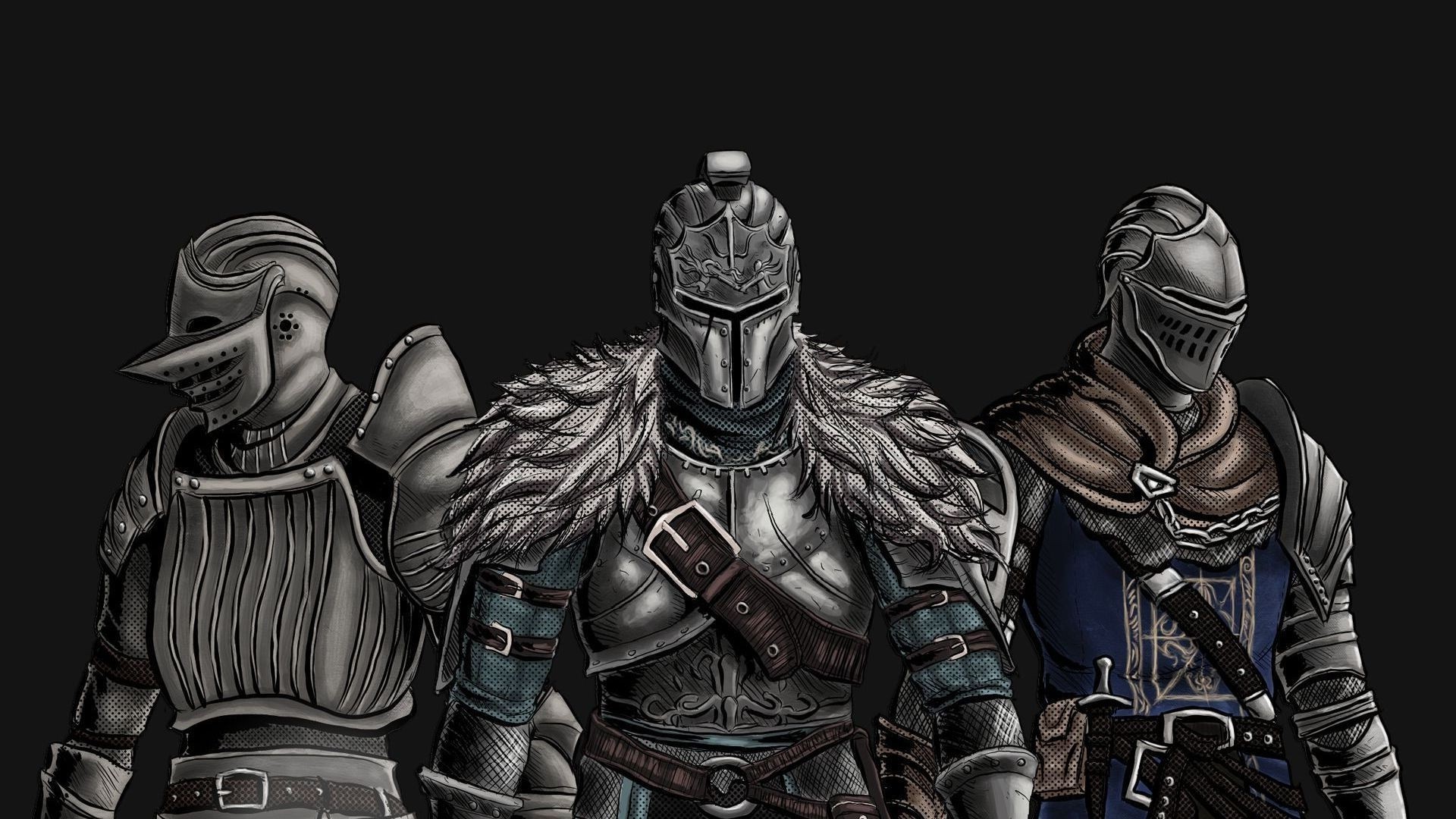 Dark Souls II, Cavalieri, Armature, Pelliccia, 1920x1080, sfondo per PC