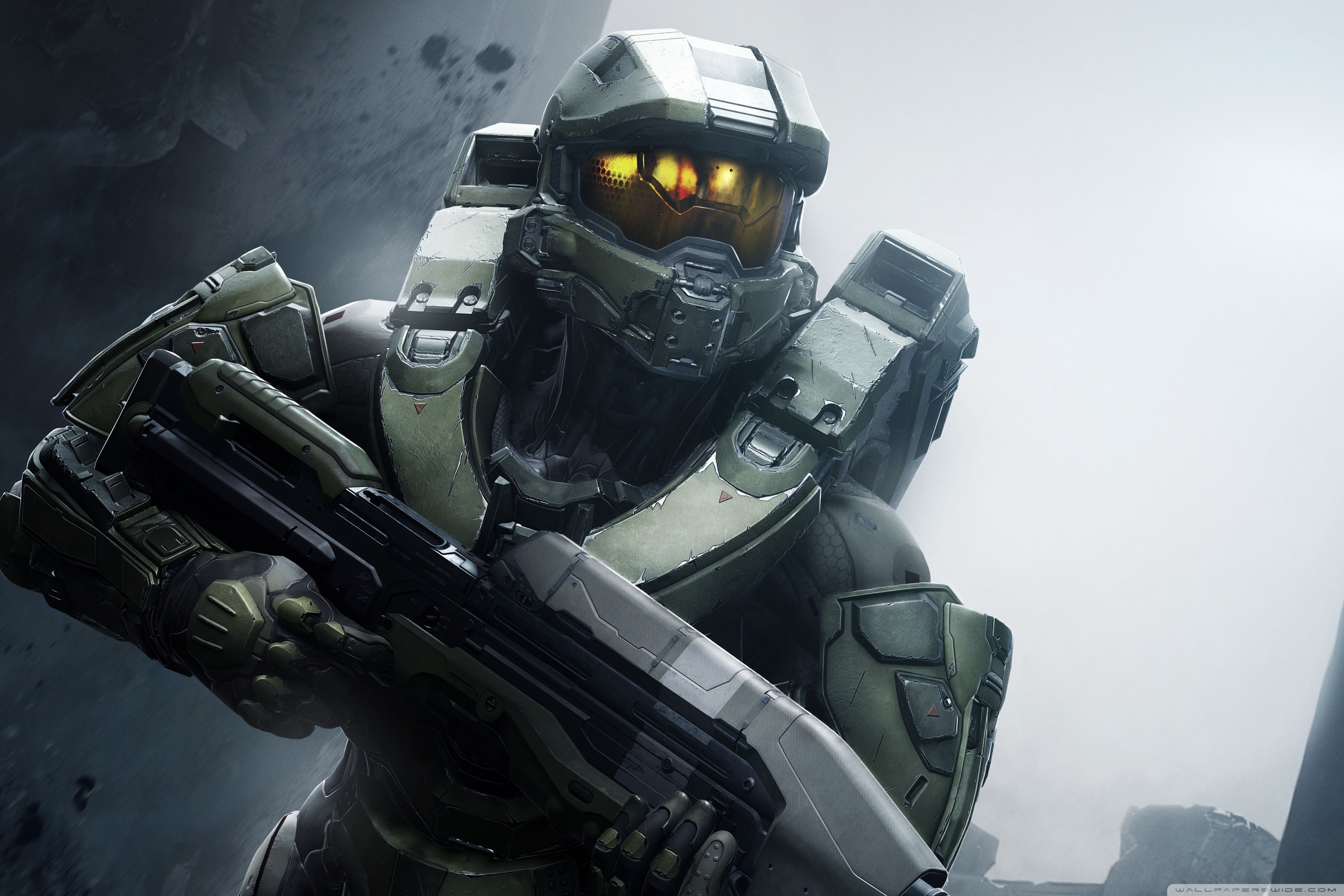 Master Chief, Halo 5: Guardians, Fucile d'assalto, Armatura, 2K, sfondo Windows 11
