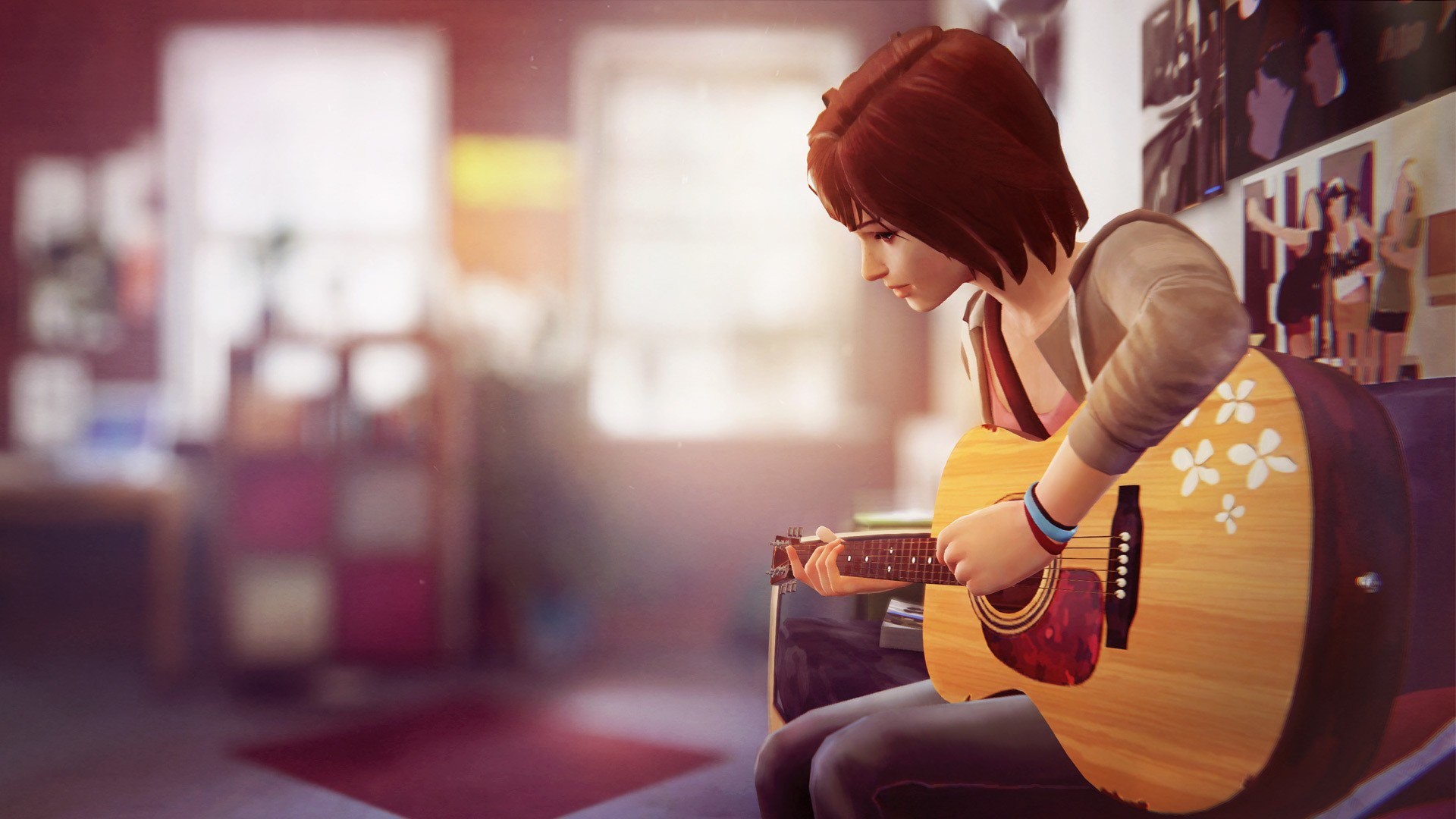 Max Caulfield, Life is Strange, Chitarra, Camera, Full HD 1080p, sfondo desktop