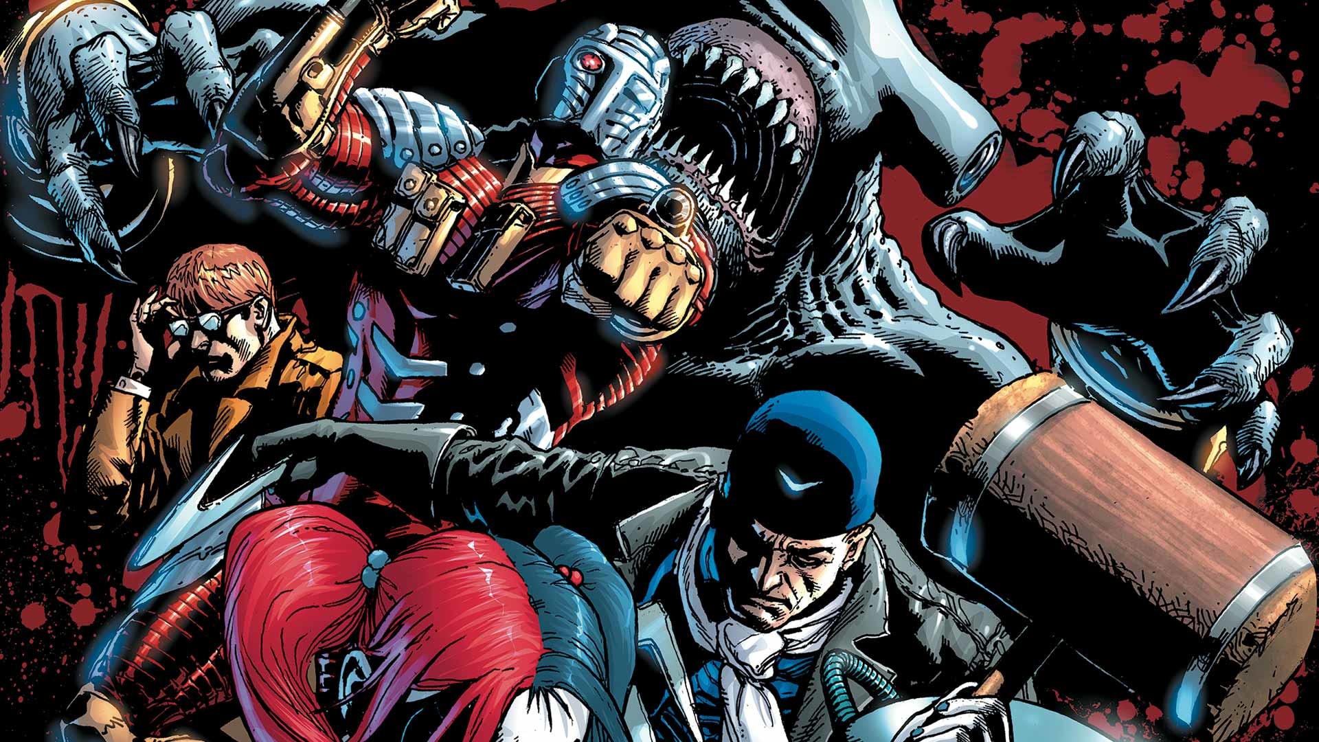 Suicide Squad, DC Comics, Harley Quinn, Deadshot, Fumetto, 1920x1080, immagine di sfondo
