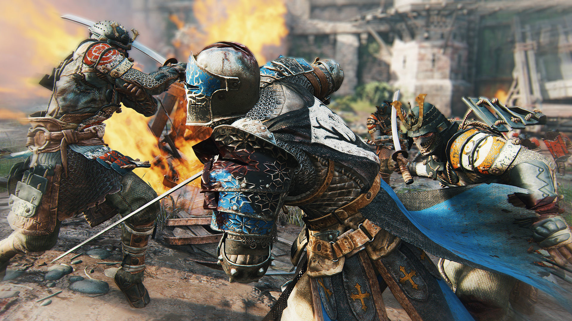 For Honor, Combattimento, Peacekeeper, Fuoco, Battaglia, 16:9 Full HD, wallpaper widescreen