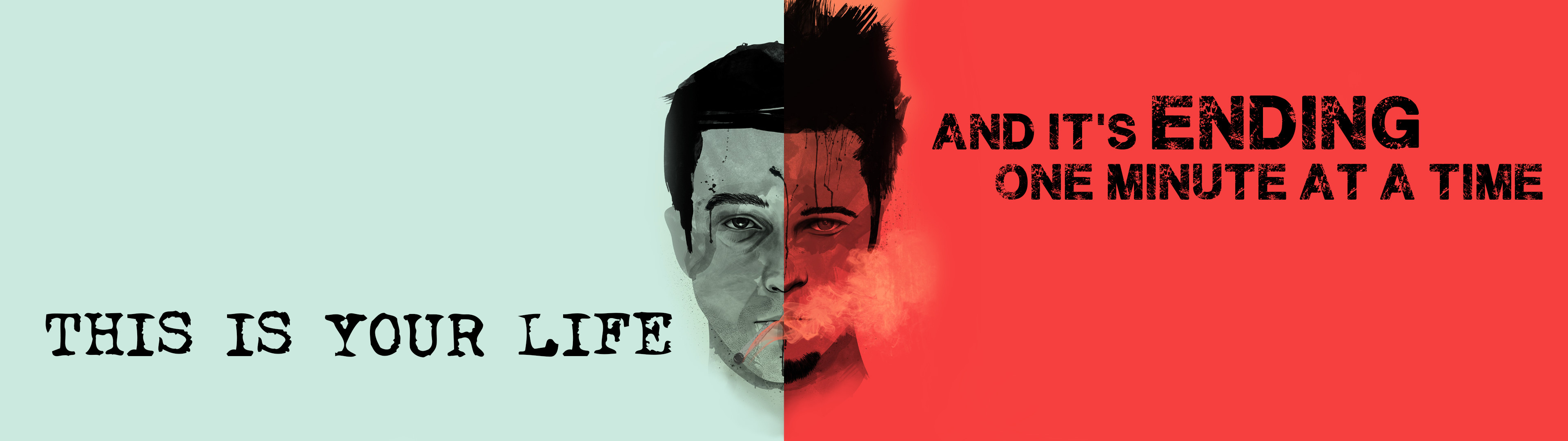 Fight Club, Tyler Durden, Brad Pitt, Citazione, Rosso, Full HD, sfondo per PC