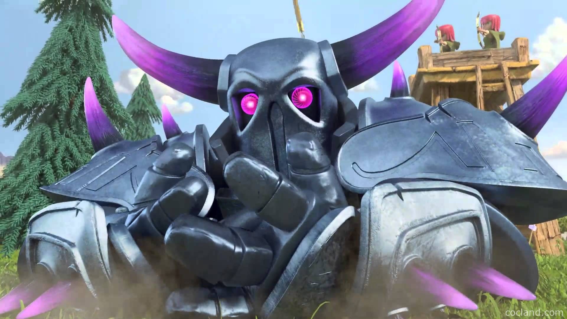 P.E.K.K.A, Clash of Clans, Armatura, Primo piano, 16:9 Full HD, sfondo widescreen