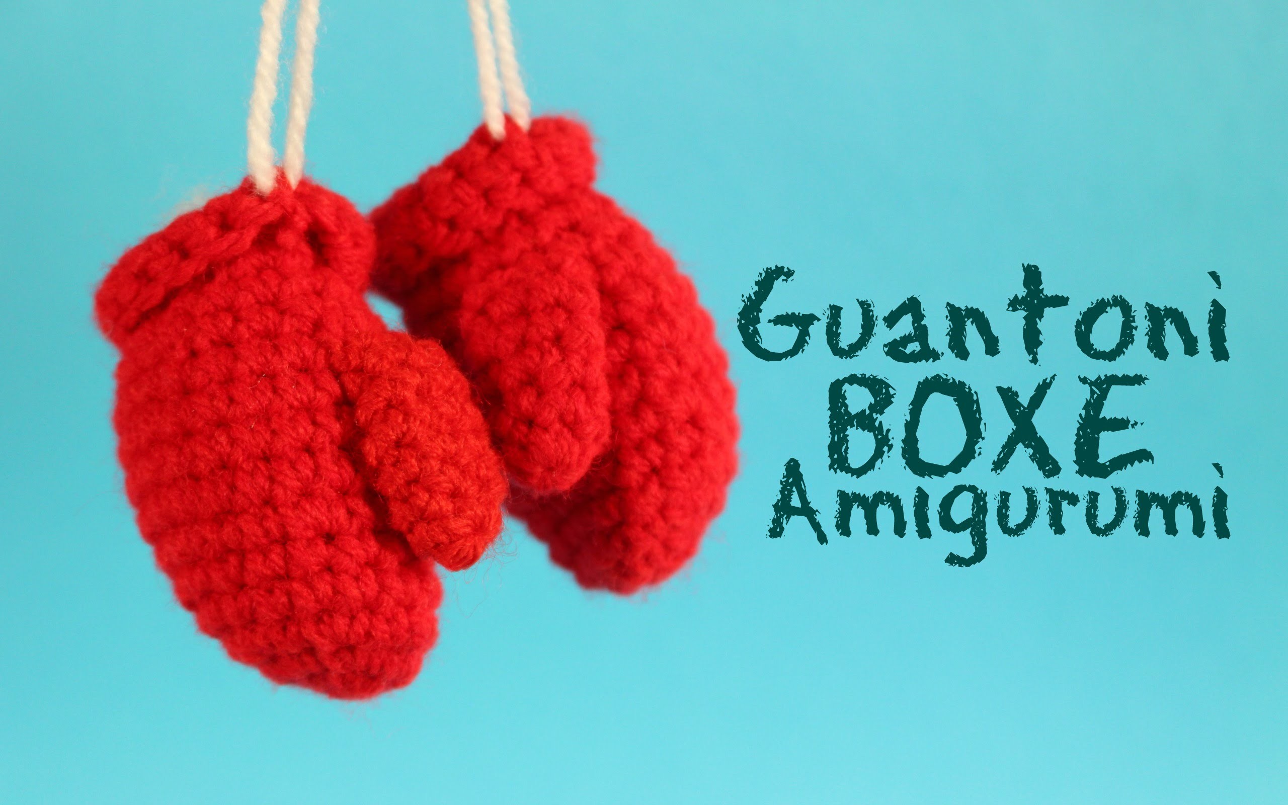 Guantoni amigurumi, Uncinetto, Rosso, Azzurro, 2K, sfondo per PC