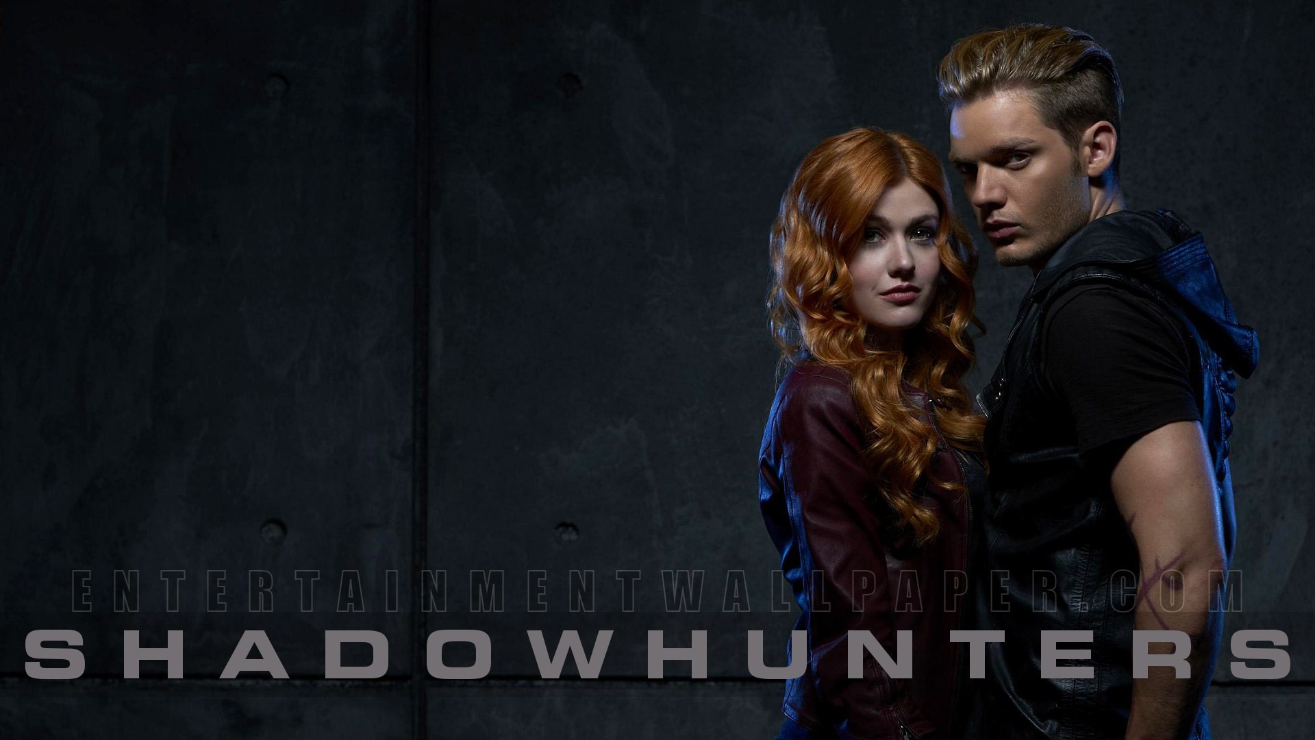 Clary Fray, Jace Wayland, Katherine McNamara, Dominic Sherwood, Shadowhunters, Coppia, immagine di sfondo