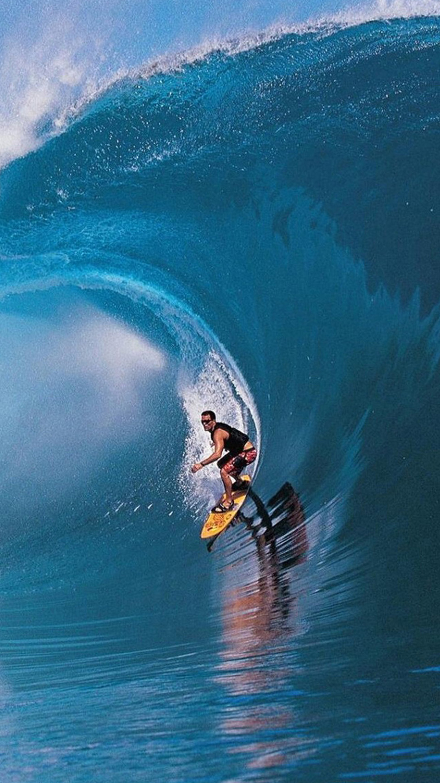 Surfista, Onda, Tubo, Oceano, sfondo Galaxy S6