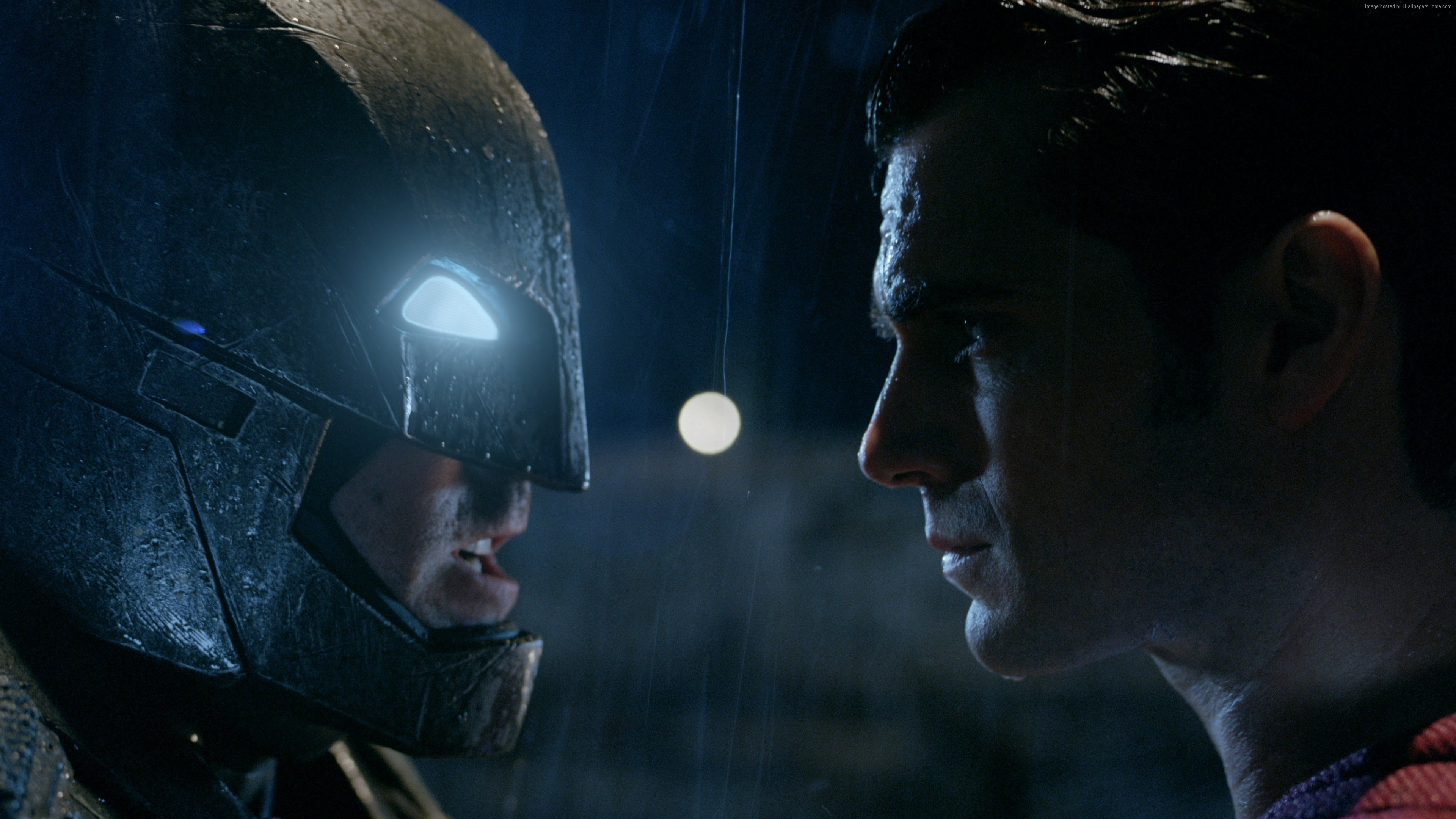 Batman, Superman, Armatura di Batman, Henry Cavill, Pioggia, 4K, sfondo desktop