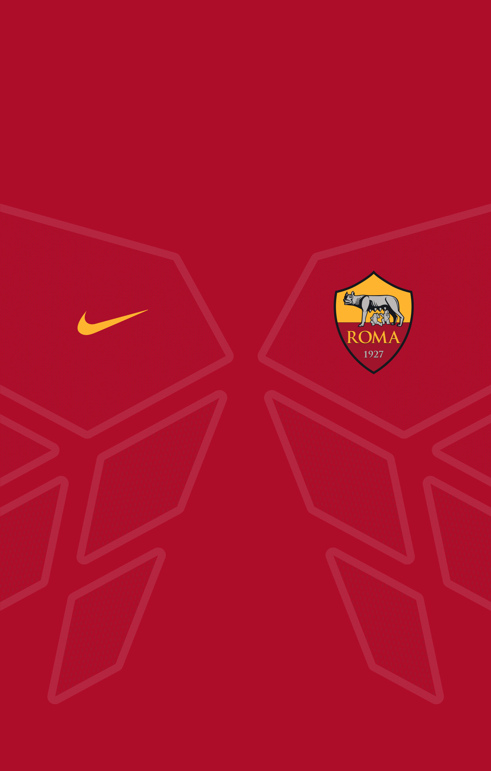 AS Roma, Nike, Maglia, Rosso, Calcio, QHD+, sfondo verticale per cellulare