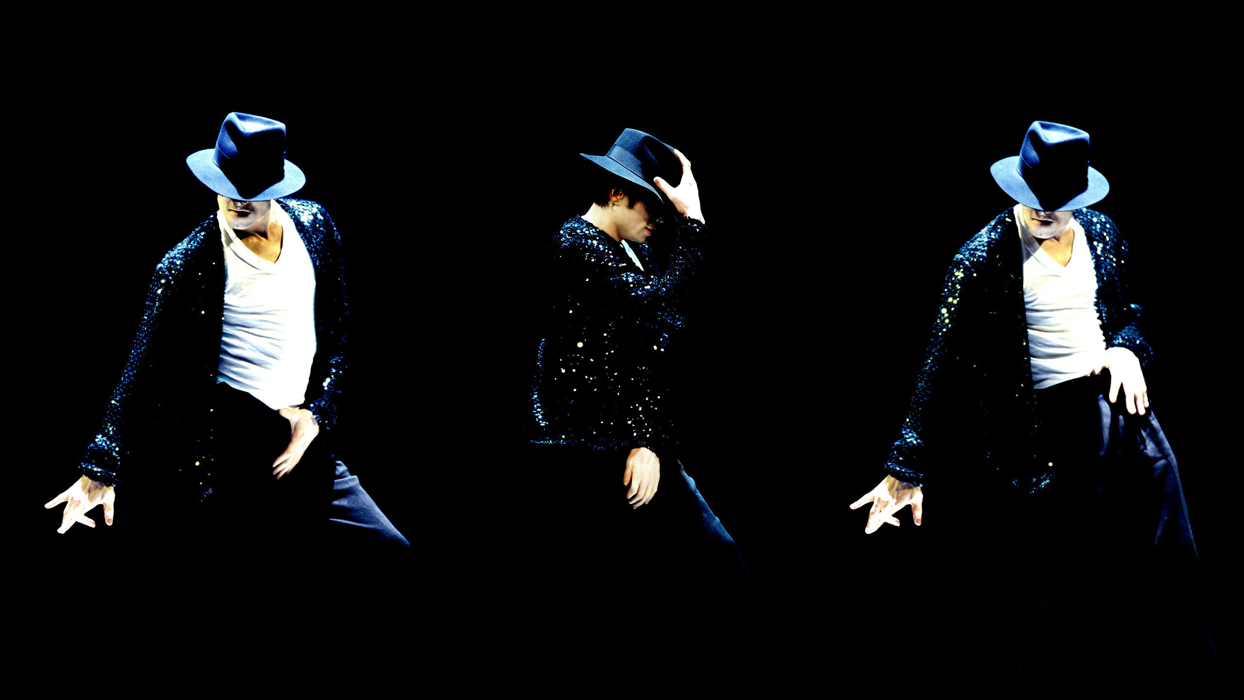 Michael Jackson, Cappello, Sequenza, Sfondo nero, 16:9 2K, wallpaper widescreen