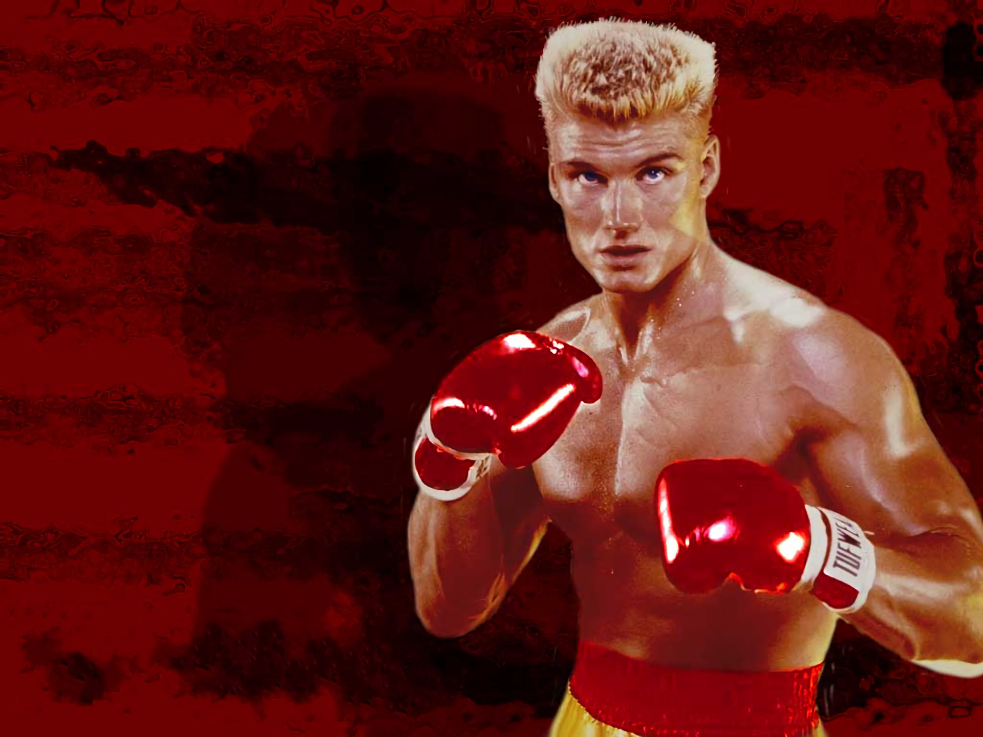 Ivan Drago, Dolph Lundgren, Rocky IV, Guantoni, Rosso, Full HD, schermata di blocco iPad