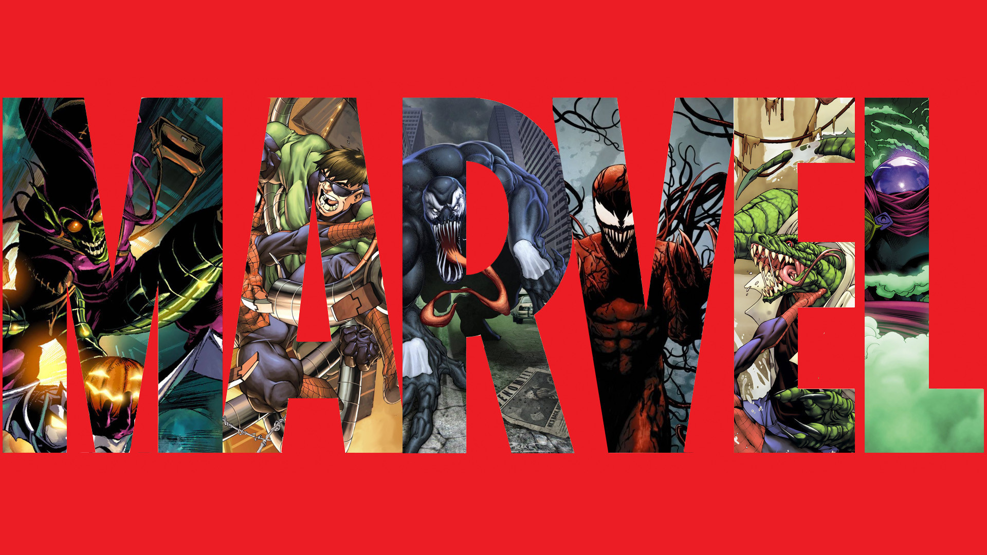 Logo Marvel, Venom, Carnage, Supercattivi, Full HD, sfondo per PC e portatile
