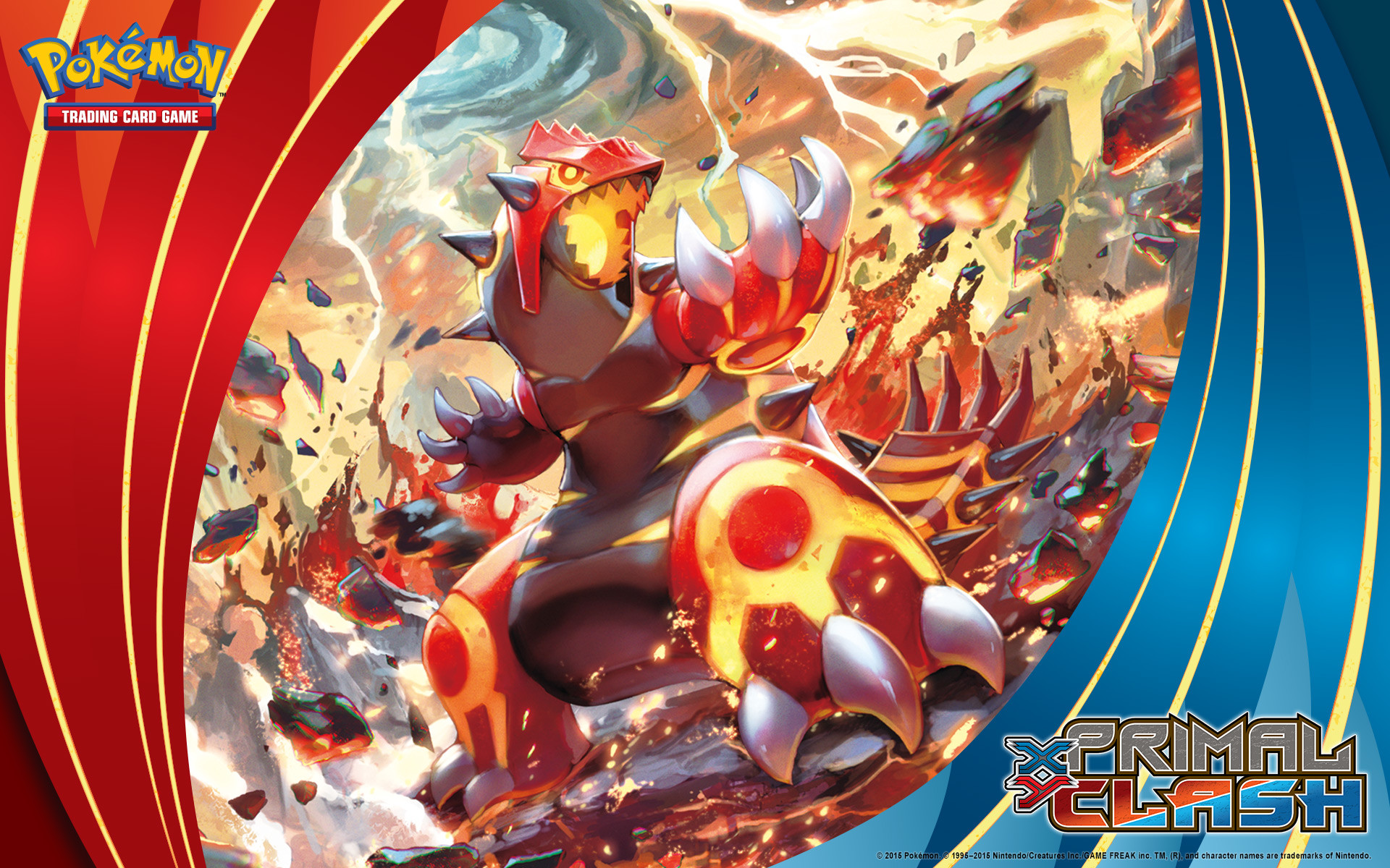 Primal Groudon, Pokémon Scontro Primordiale, Gioco di carte collezionabili, sfondo MacBook Pro