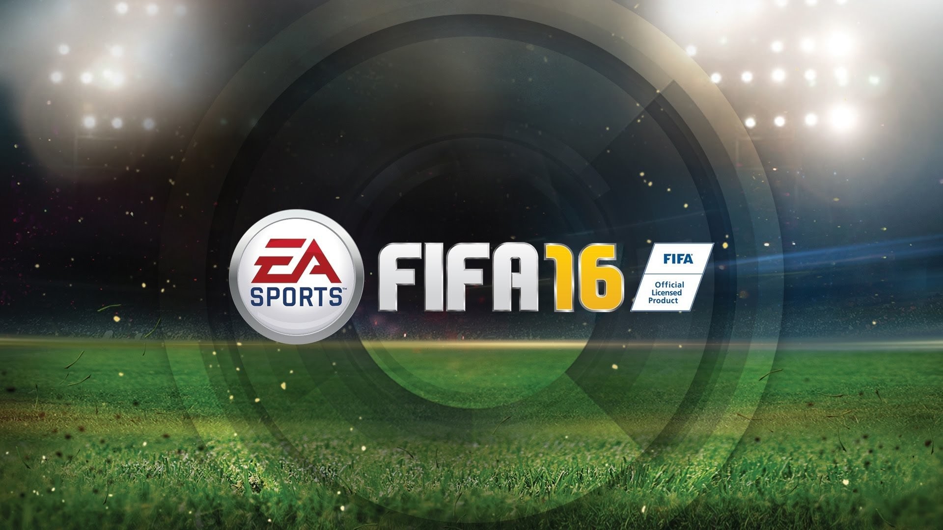 FIFA 16, EA Sports, Logo, Stadio, Riflettori, Full HD, sfondo per portatile