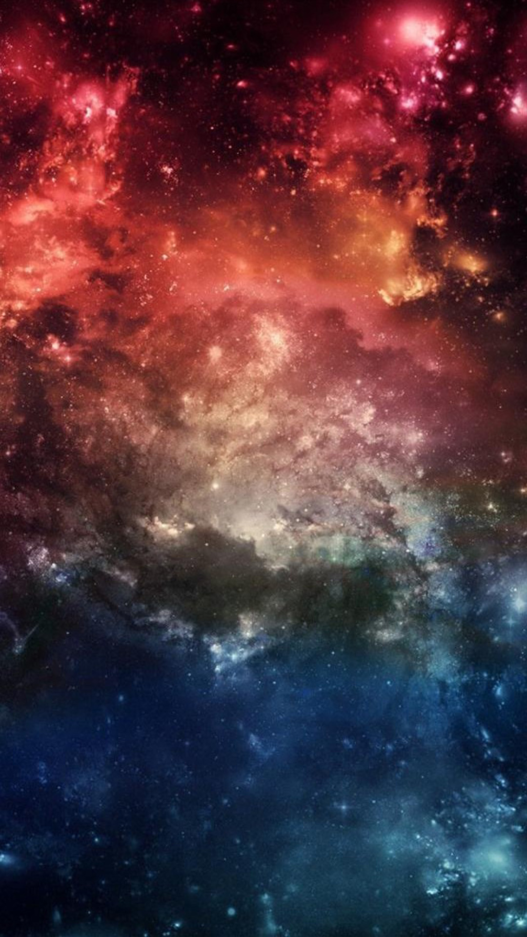 Nebulosa, Spazio, Stelle, Rosso, immagine di sfondo iPhone
