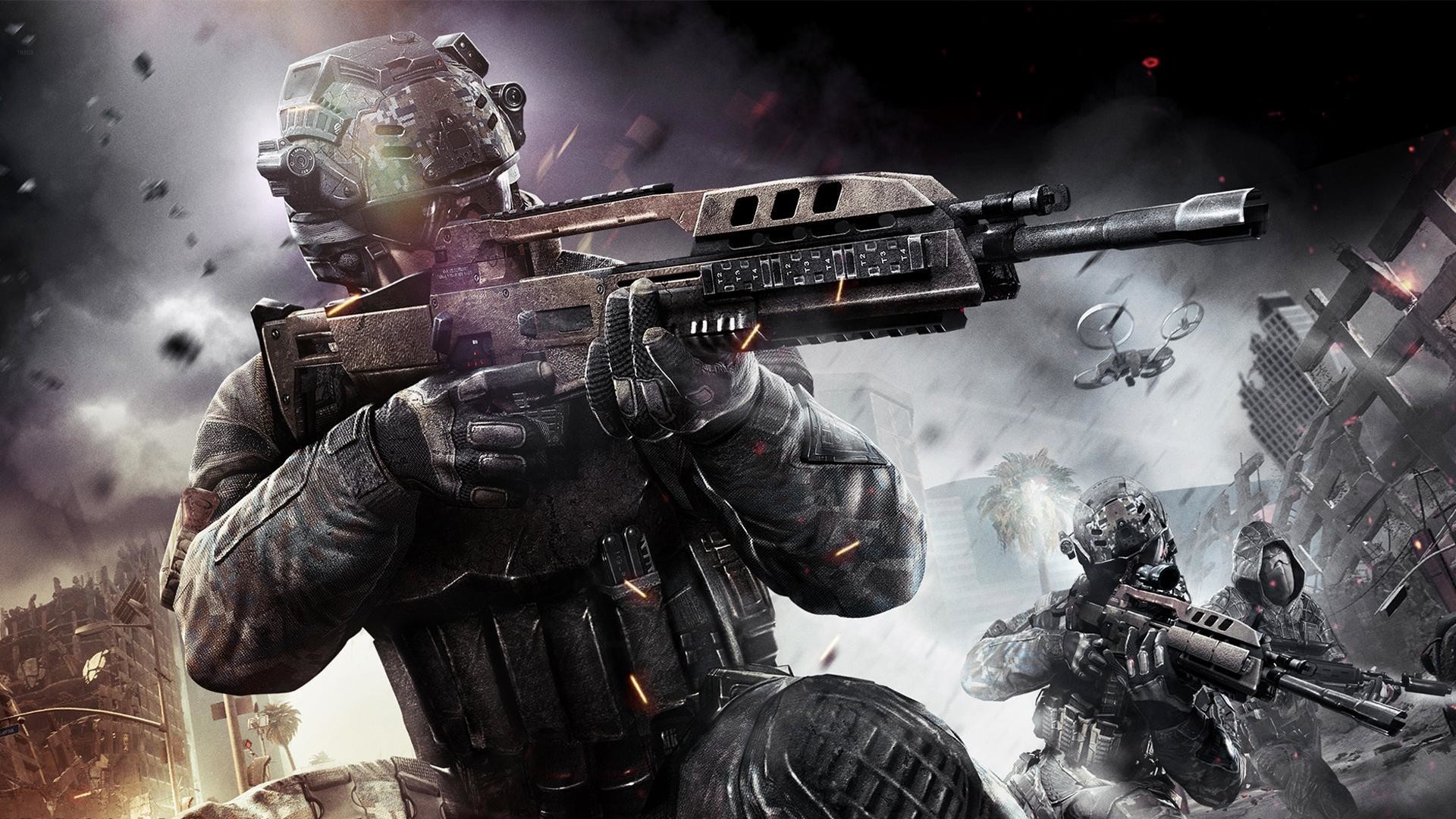 Call of Duty: Black Ops II, Soldato, Fucile, Droni, 1920x1080, immagine di sfondo